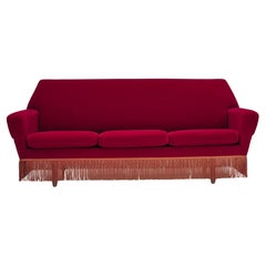 1970s, Danish 3 seater sofa by Ryesberg Møbler, original condition, velour.