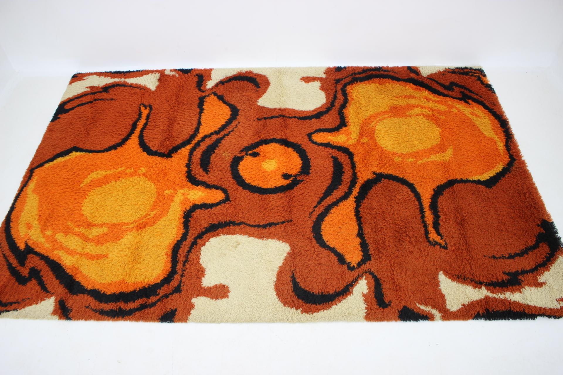 1970s Danish Abstract Midcentury Wool Rug 3