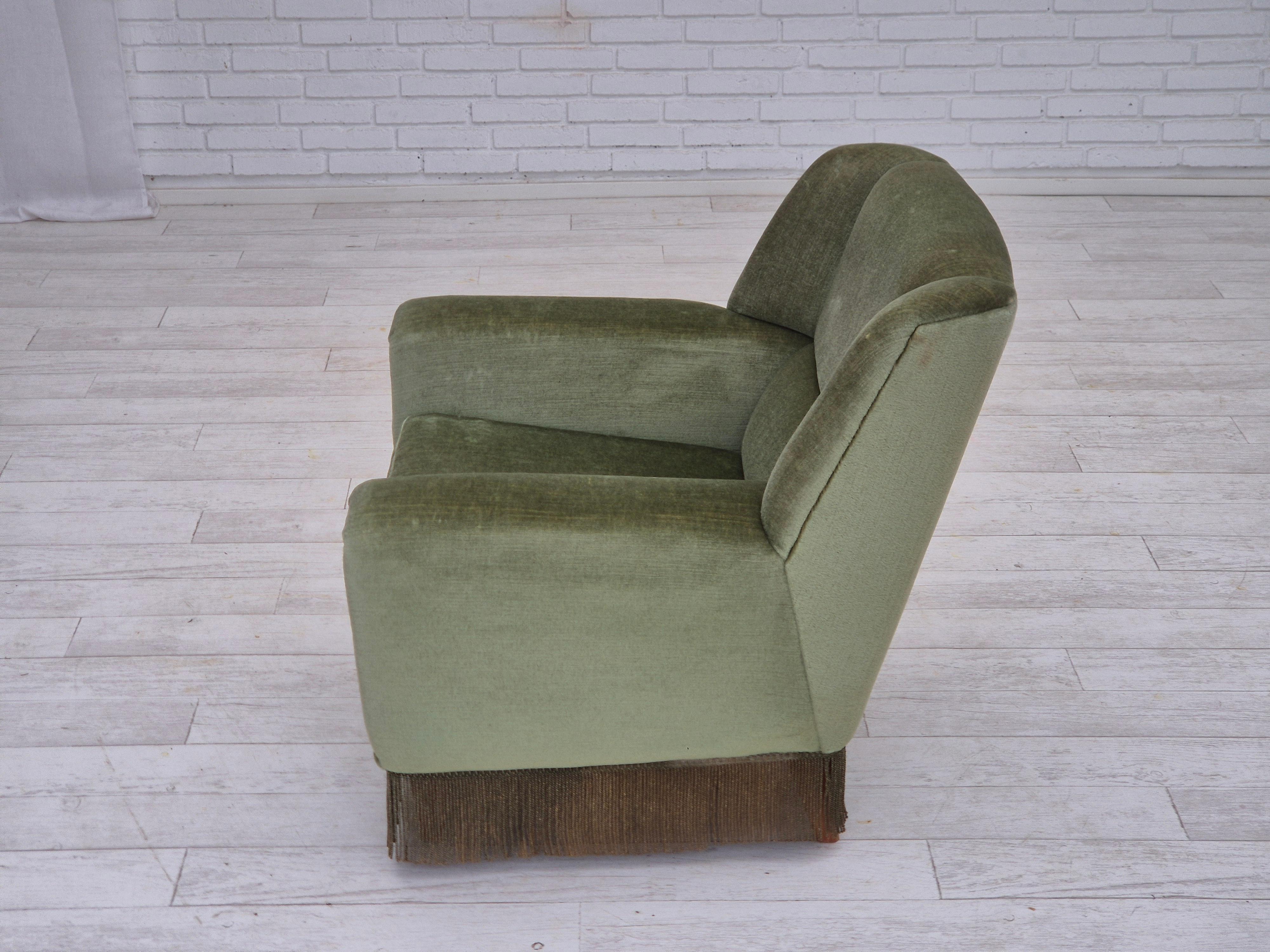 1970, fauteuil danois par Kurt Østervig pour Rolschau Møbler, modèle 61, original. en vente 2