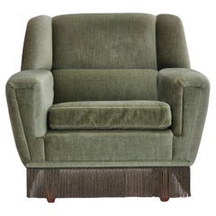 Vintage 1970s, Danish armchair by Kurt Østervig for Rolschau Møbler, model 61, original.
