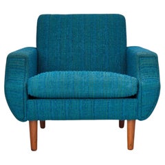 1970s, Danish armchair, original furniture wool, teak wood.