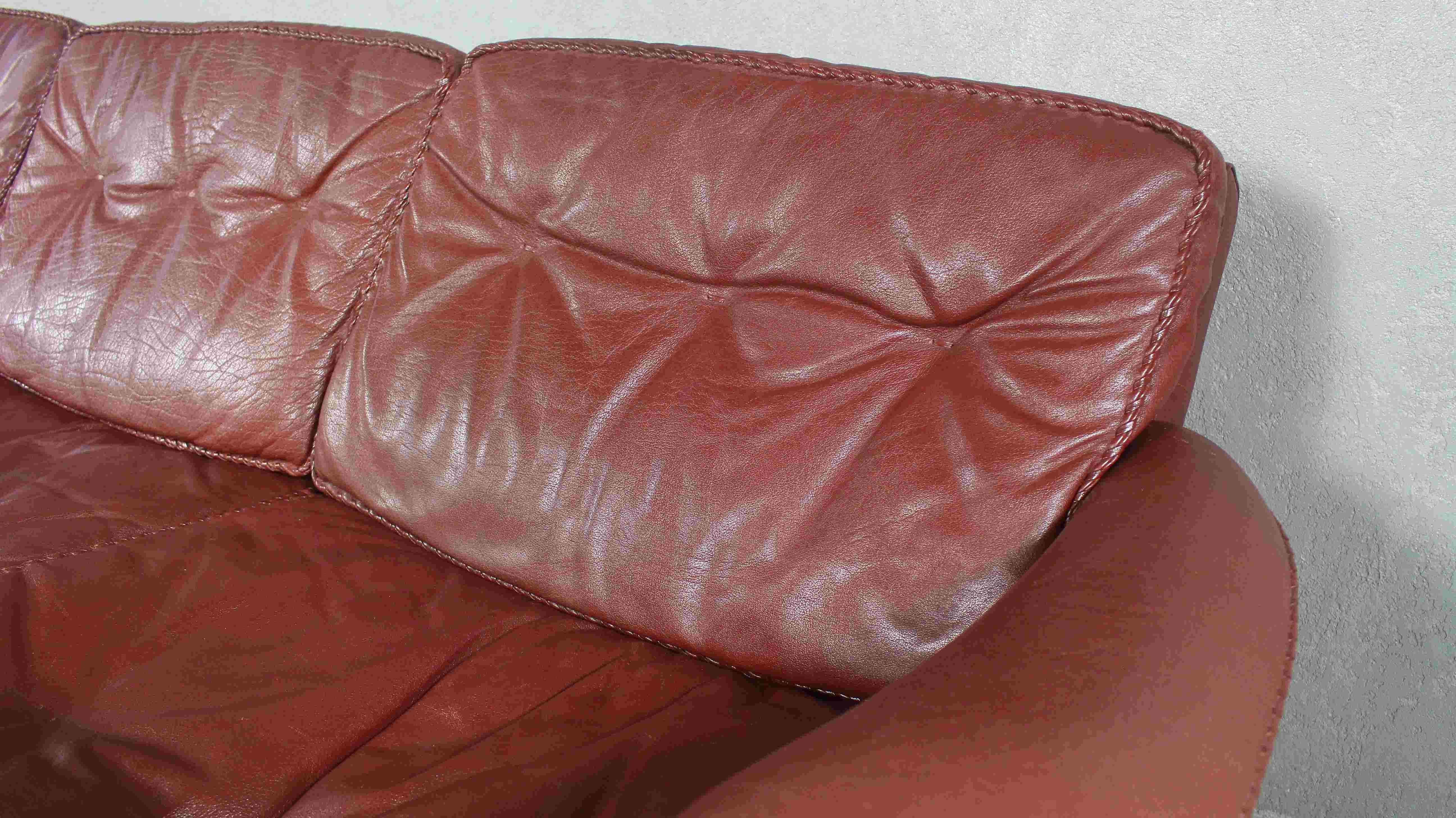 Chaises danoises en cuir marron des années 1970 par Madsen & Schubell en vente 1