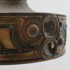 suspension en céramique danoise brutaliste des années 1970:: produite à la main par Demstrup