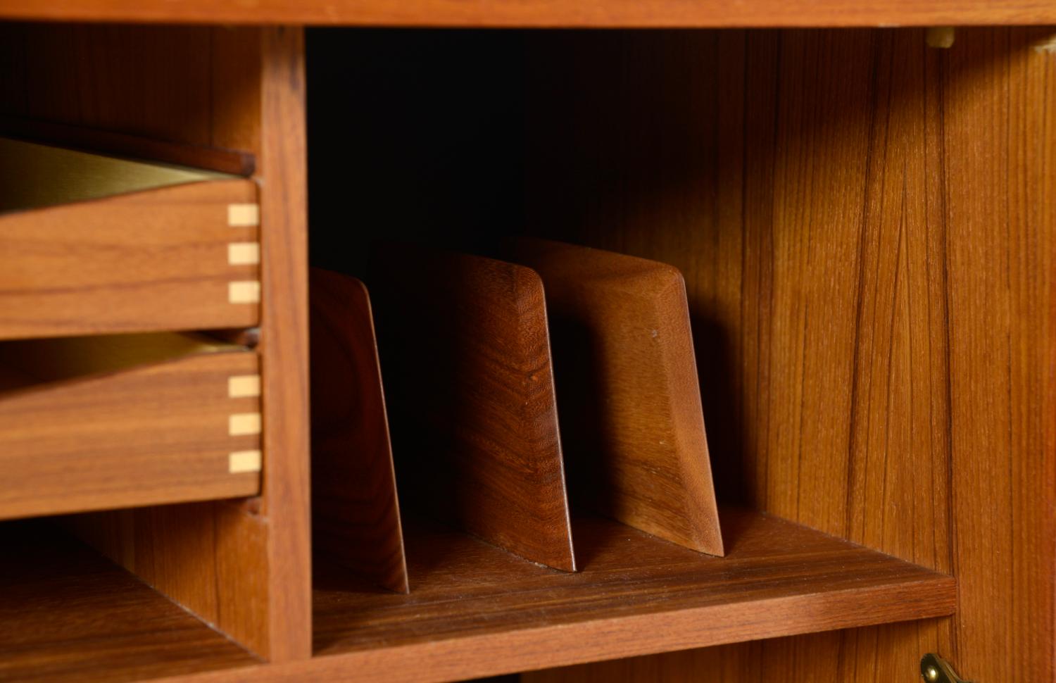 Bibliothèque bibliothèque modulaire danoise Cadovius en teck à 5 baies Cado des années 1970 en vente 4