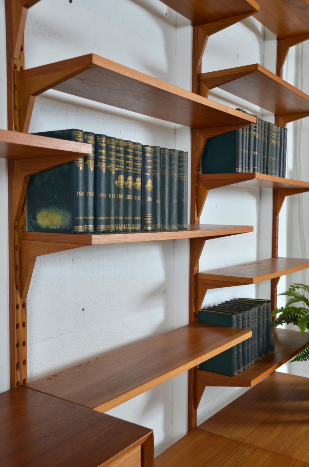 Bibliothèque bibliothèque modulaire danoise Cadovius en teck à 5 baies Cado des années 1970 en vente 8