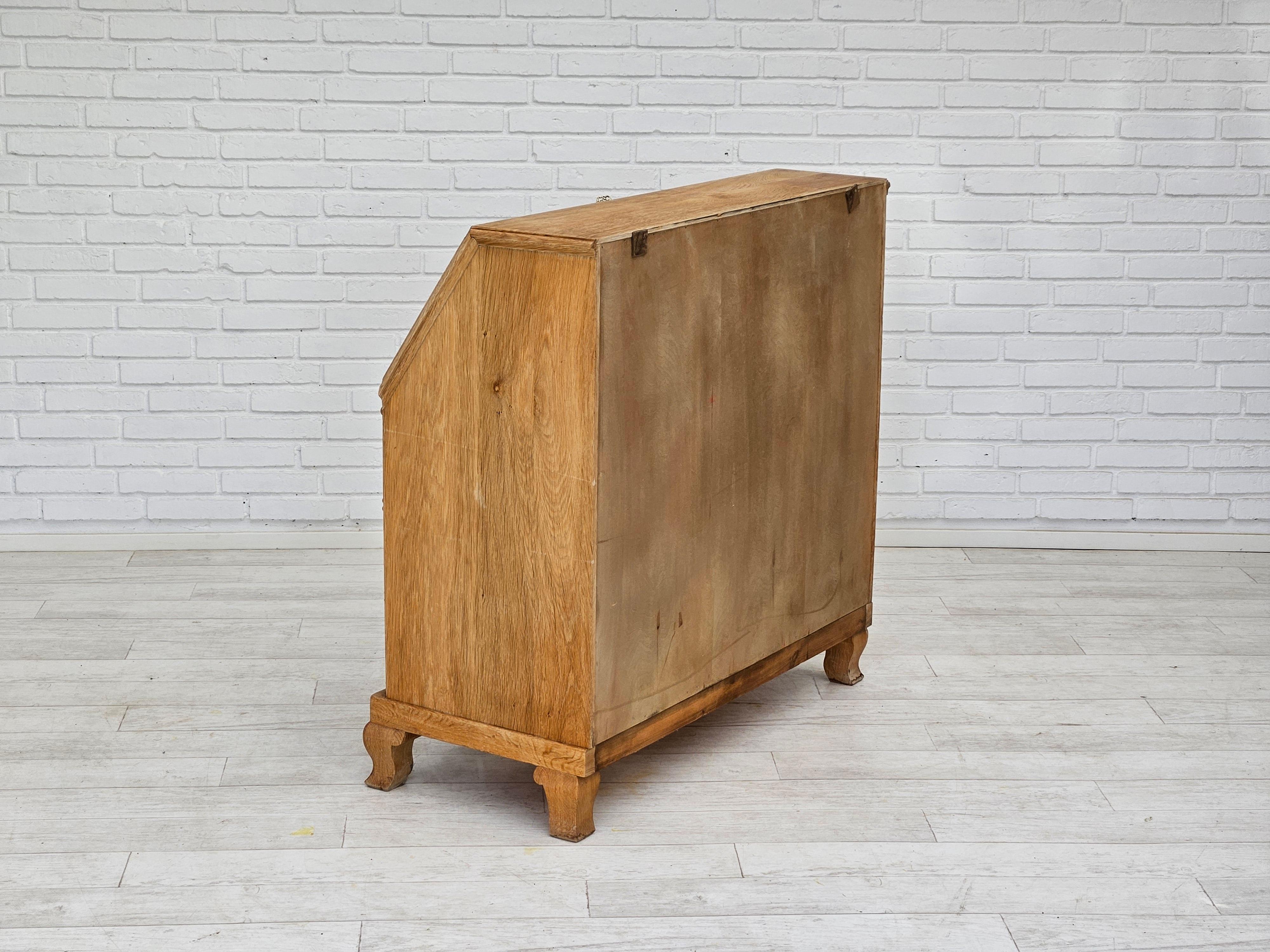 1970s, Danish chest of drawers, oak wood, original condition. 13