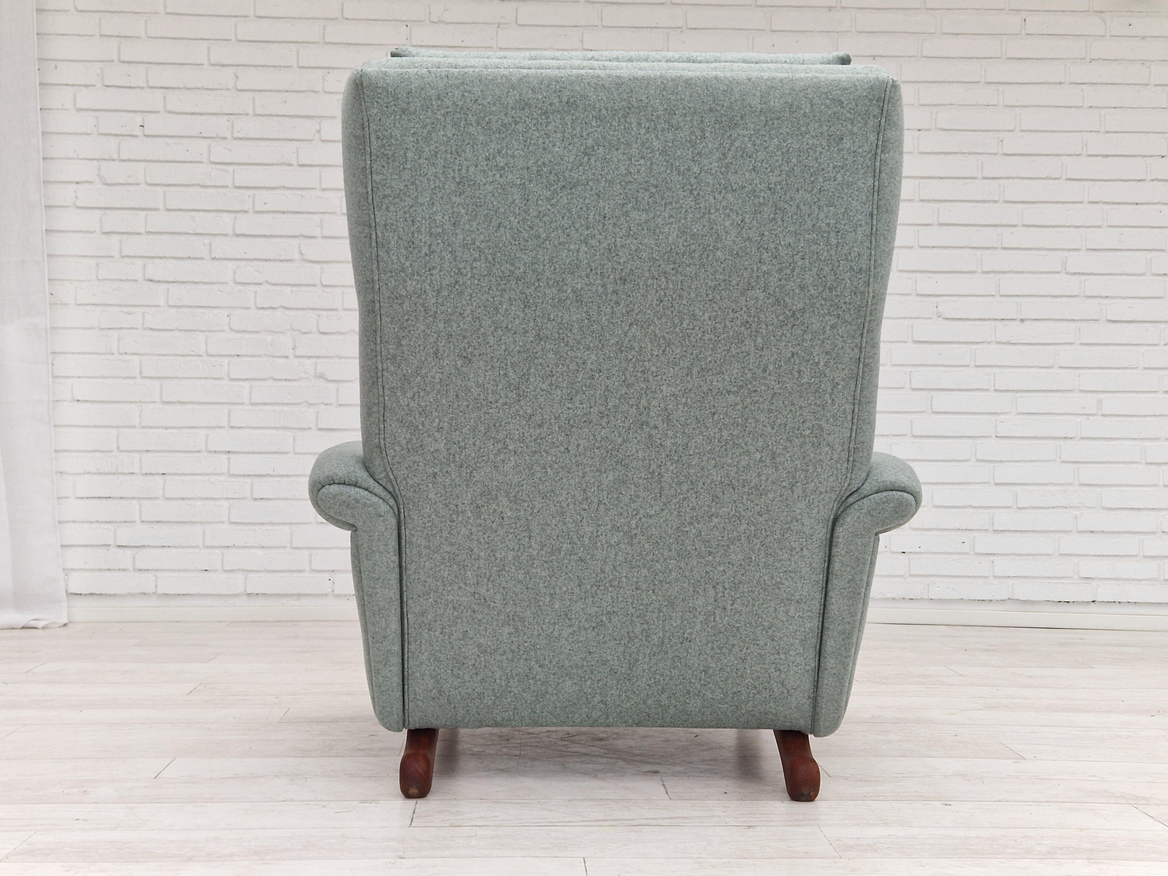 1970, design danois par Aage Christiansen pour Eran Møbler, fauteuil restauré. en vente 4