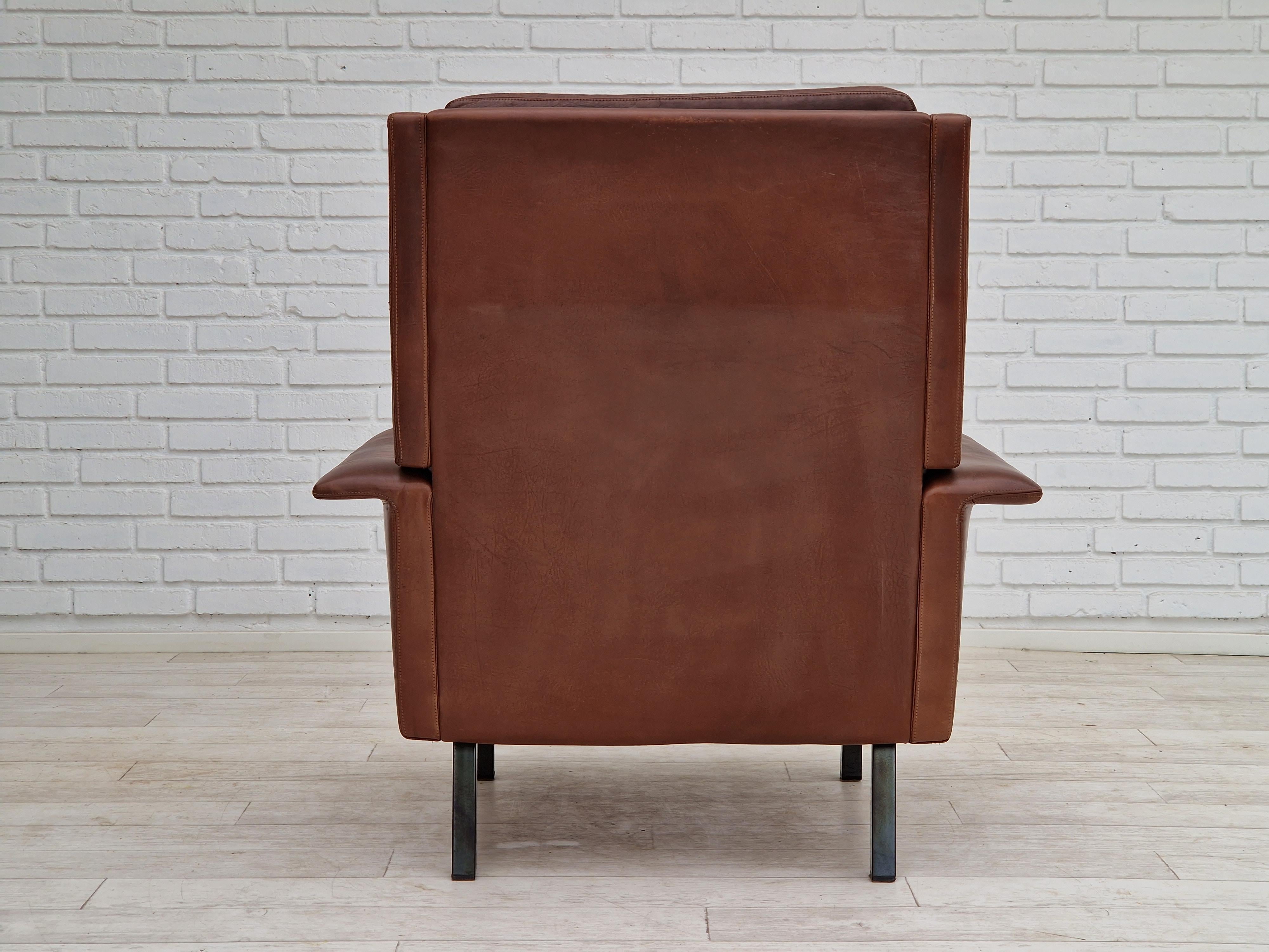 Milieu du XXe siècle Design danois des années 1970 d'Arne Vodder pour Fritz Hansen, cuir, original. en vente