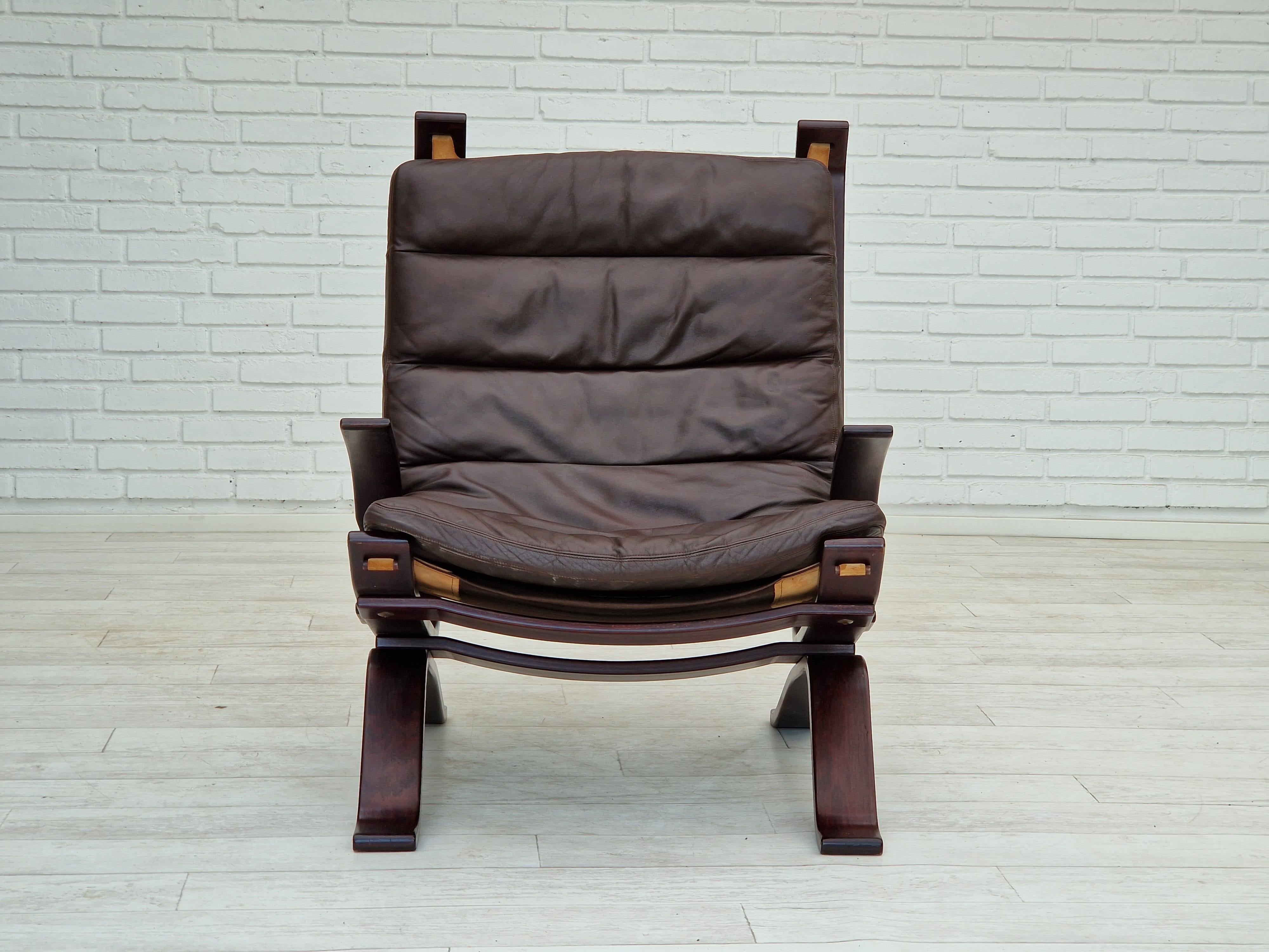 1970er Jahre, dänisches Design von Brammin Møbler. Sessel 