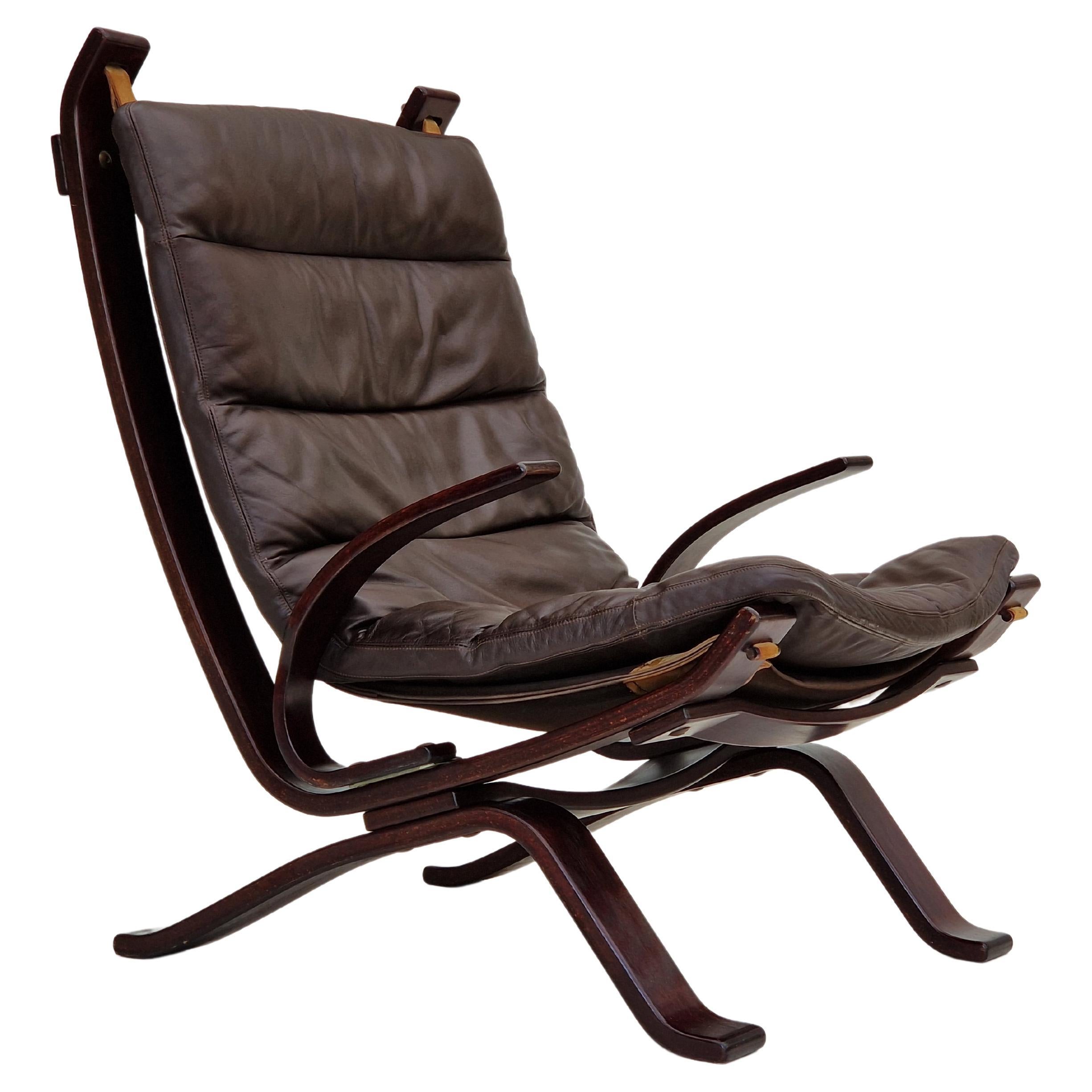 1970s, Danish design by Brammin Møbler, "Focus" lounge chair, original very good en vente