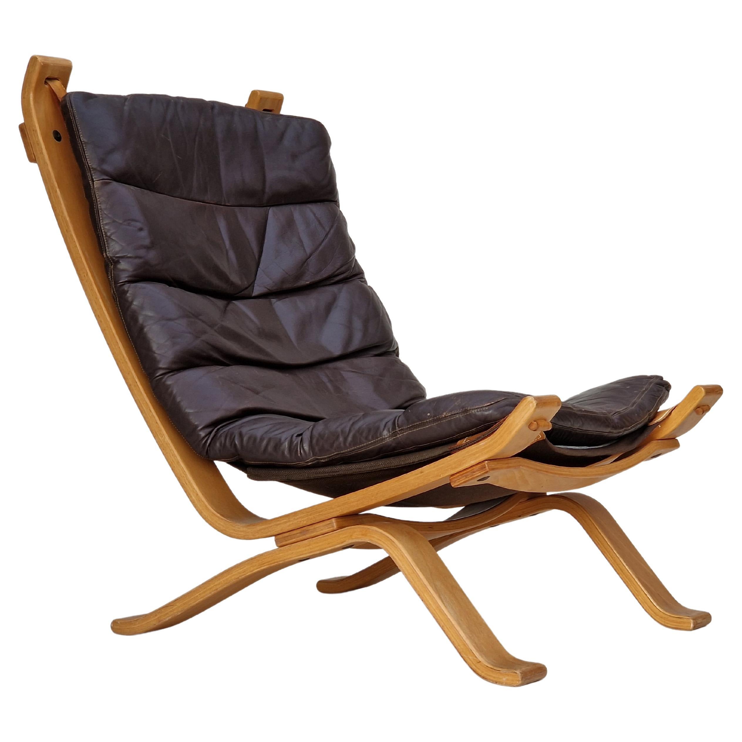 1970s, Danish design by Brammin Møbler, "Focus" lounge chair, original very good For Sale