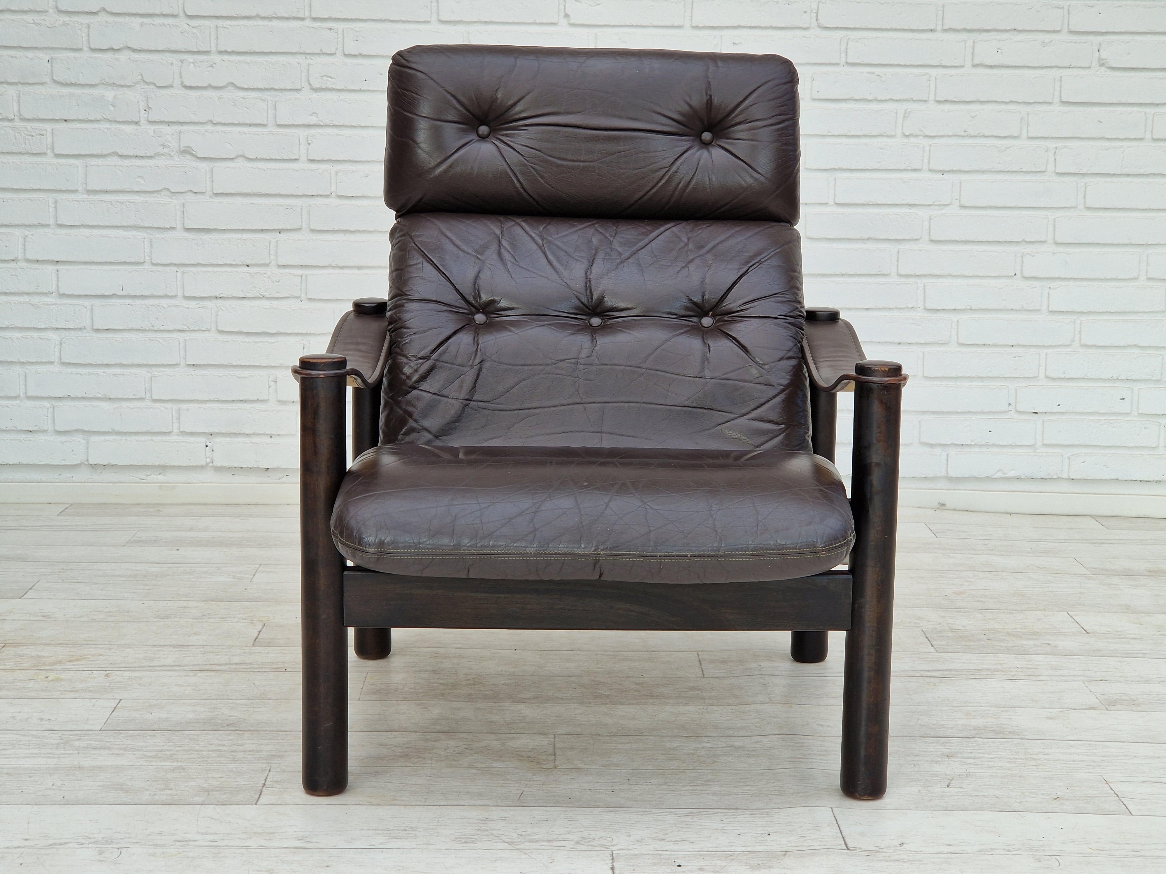 Scandinavian Modern 1970s, Danish Design by Ebbe Gehl & Søren Nissen, Lounge Armchair For Sale