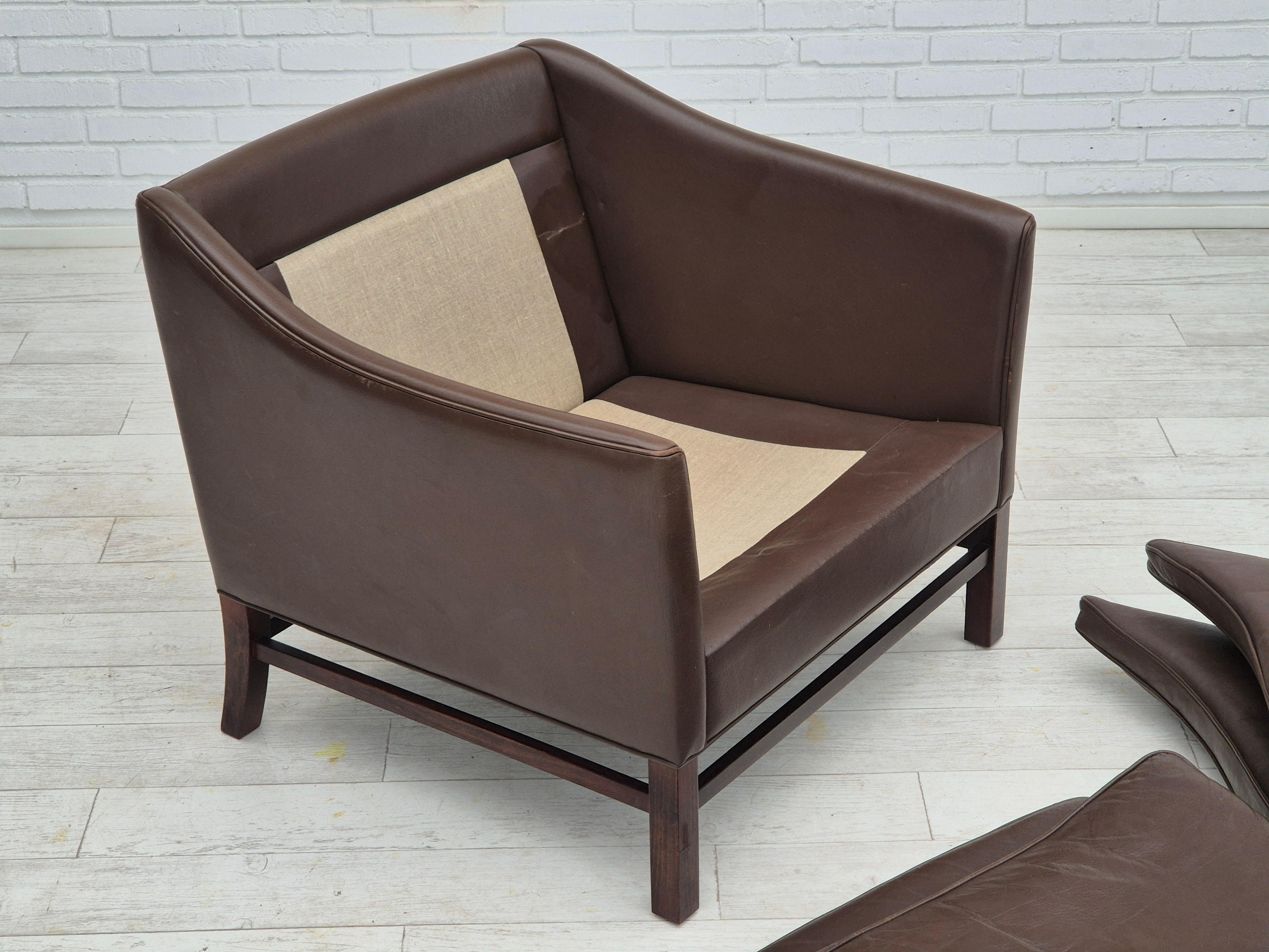 Années 1970, design danois de Georg Thams pour Grant Møbelfabrik, chaise longue. en vente 3