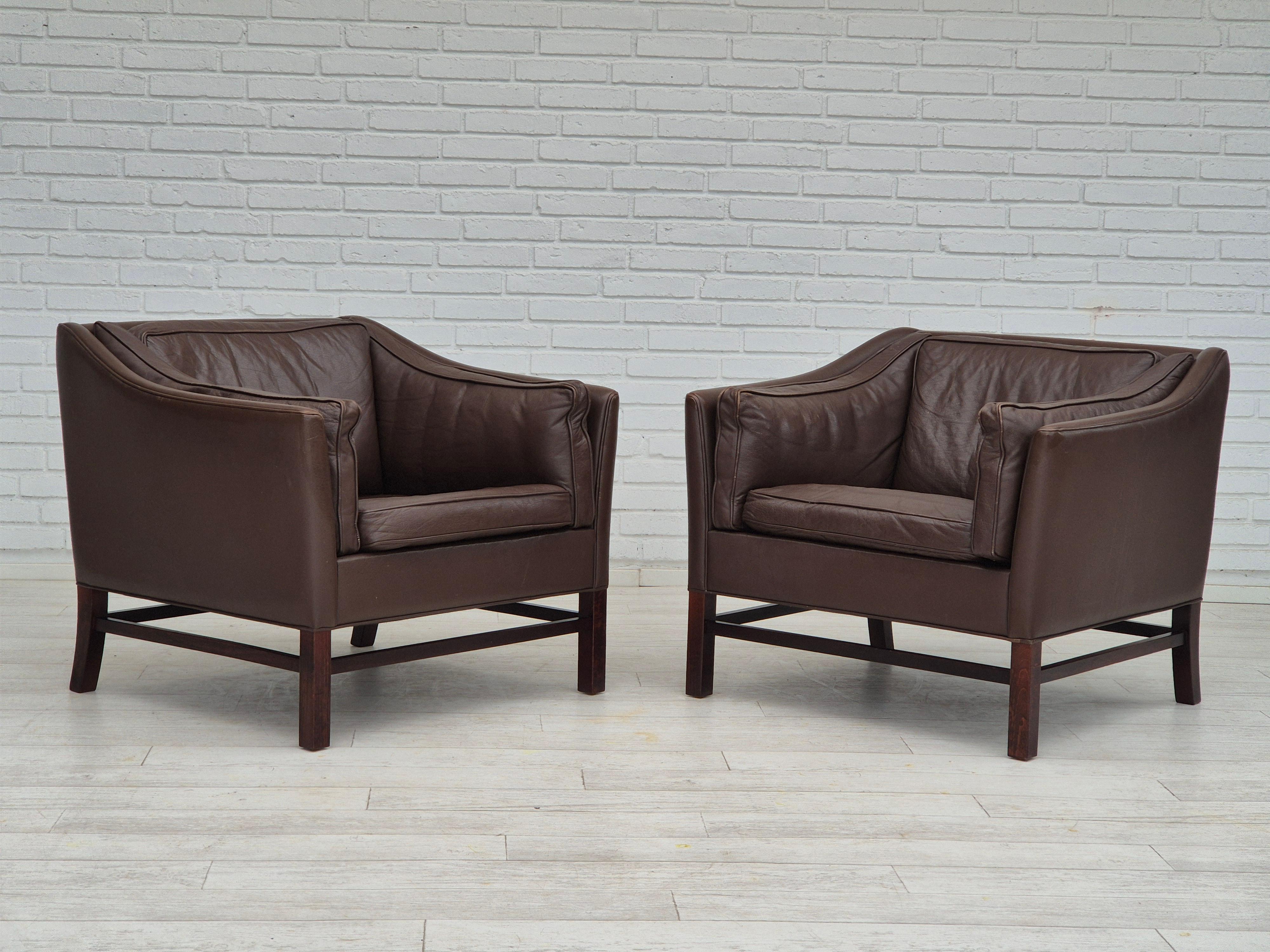 1970s, Danish design by Georg Thams for Grant Møbelfabrik, lounge chair. For Sale 5
