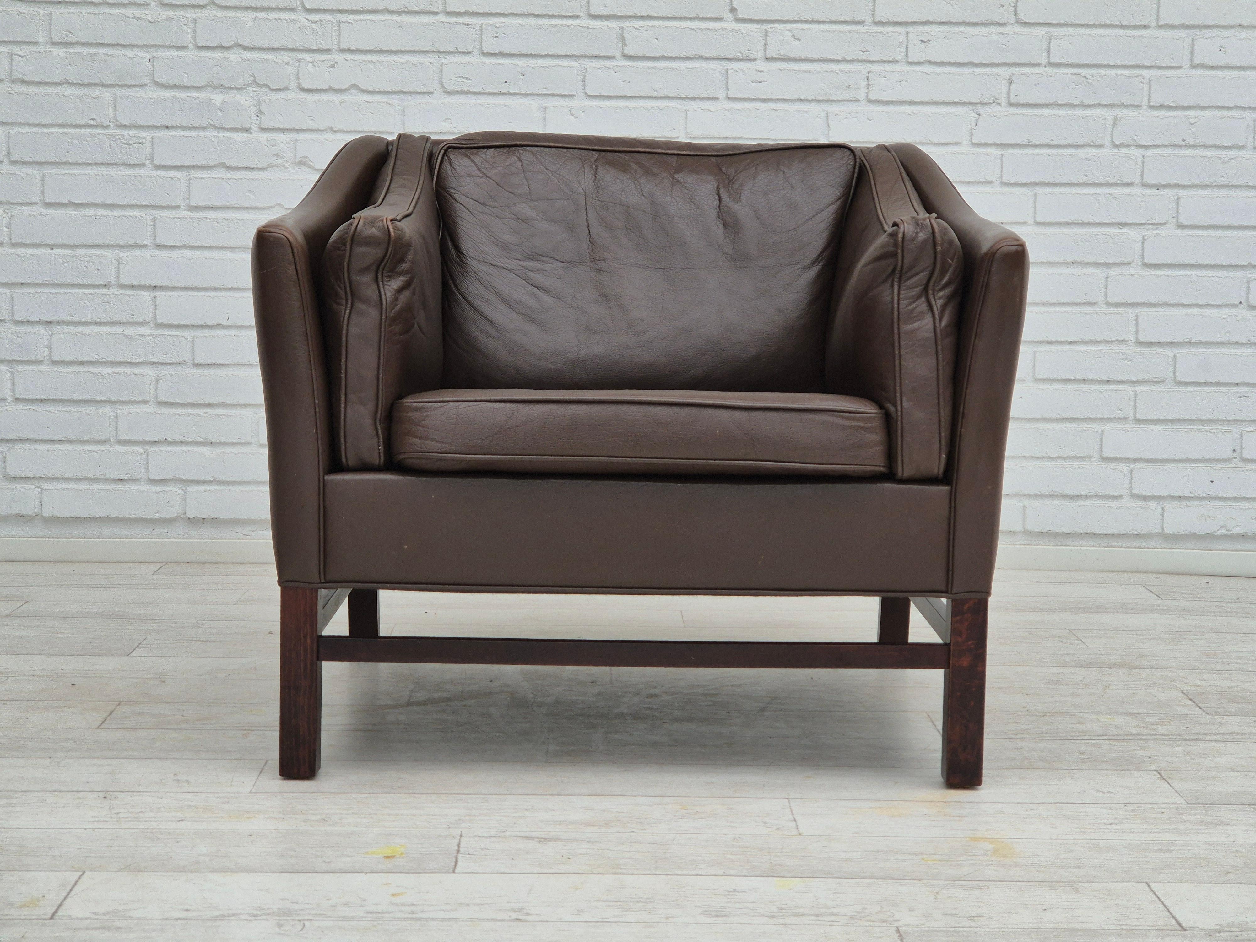 Scandinavian Modern 1970s, Danish design by Georg Thams for Grant Møbelfabrik, lounge chair. For Sale