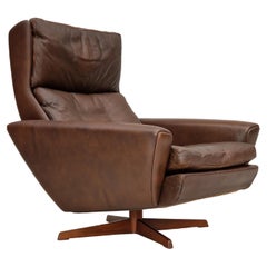 Années 1970, Design/One danois par Georg Thams pour Vejen Møbelfabrik, chaise relax.