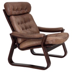 1970s, Danish design by Georg Thams, lounge chair, furniture leather.