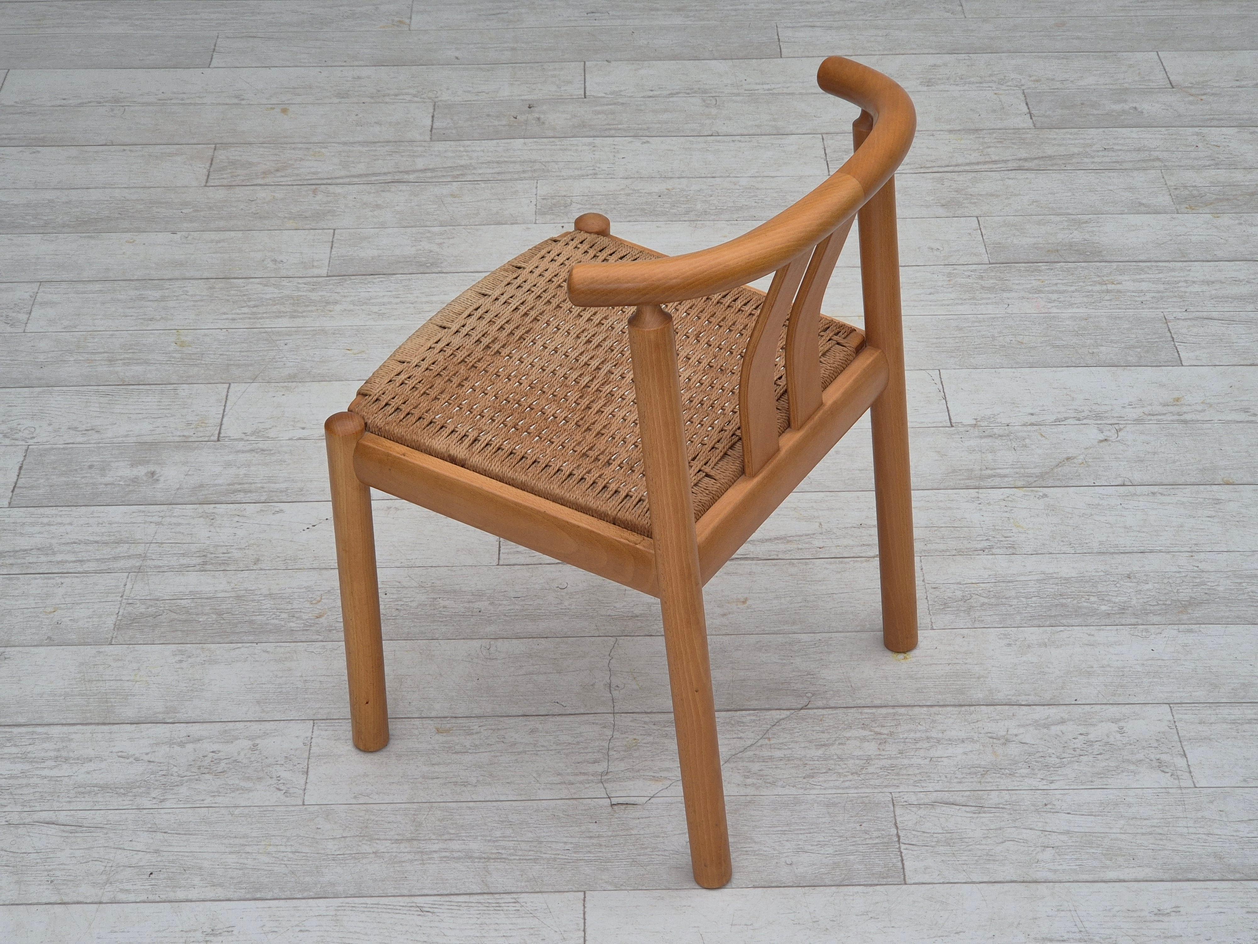 1970, design danois de Hans J. Frydendahl, paire de chaises modèle « Cléopâtre ». en vente 4
