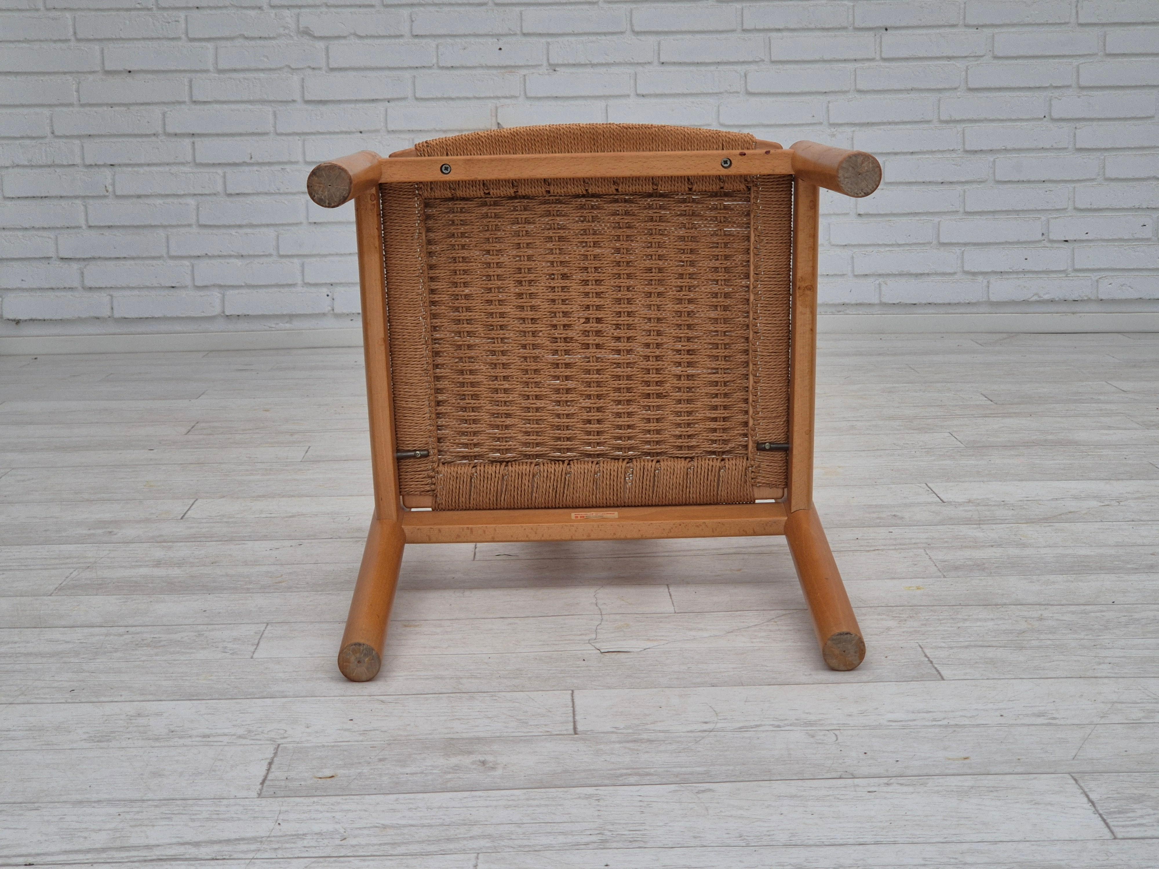 1970, design danois de Hans J. Frydendahl, paire de chaises modèle « Cléopâtre ». en vente 5