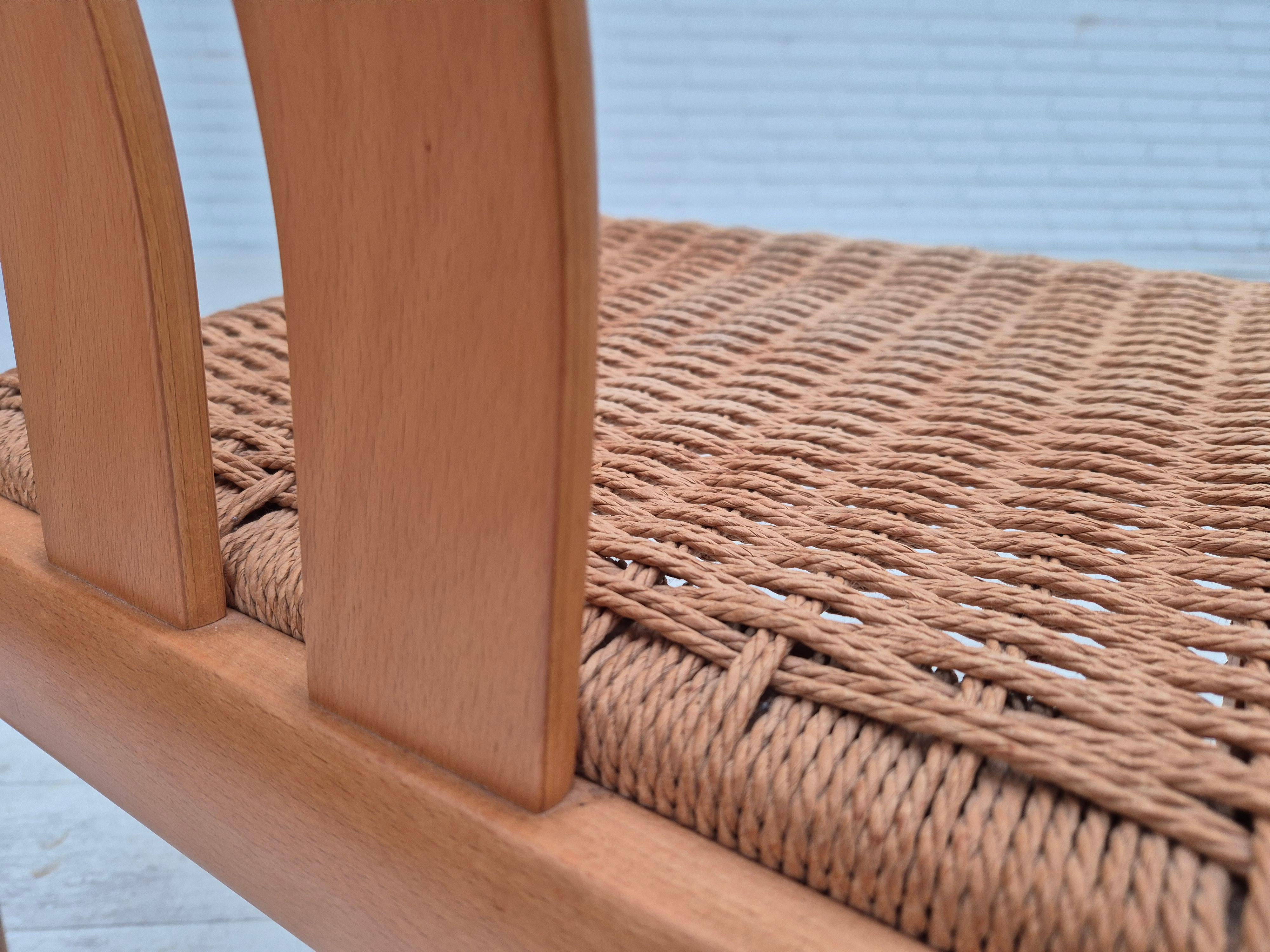 1970, design danois de Hans J. Frydendahl, paire de chaises modèle « Cléopâtre ». en vente 11