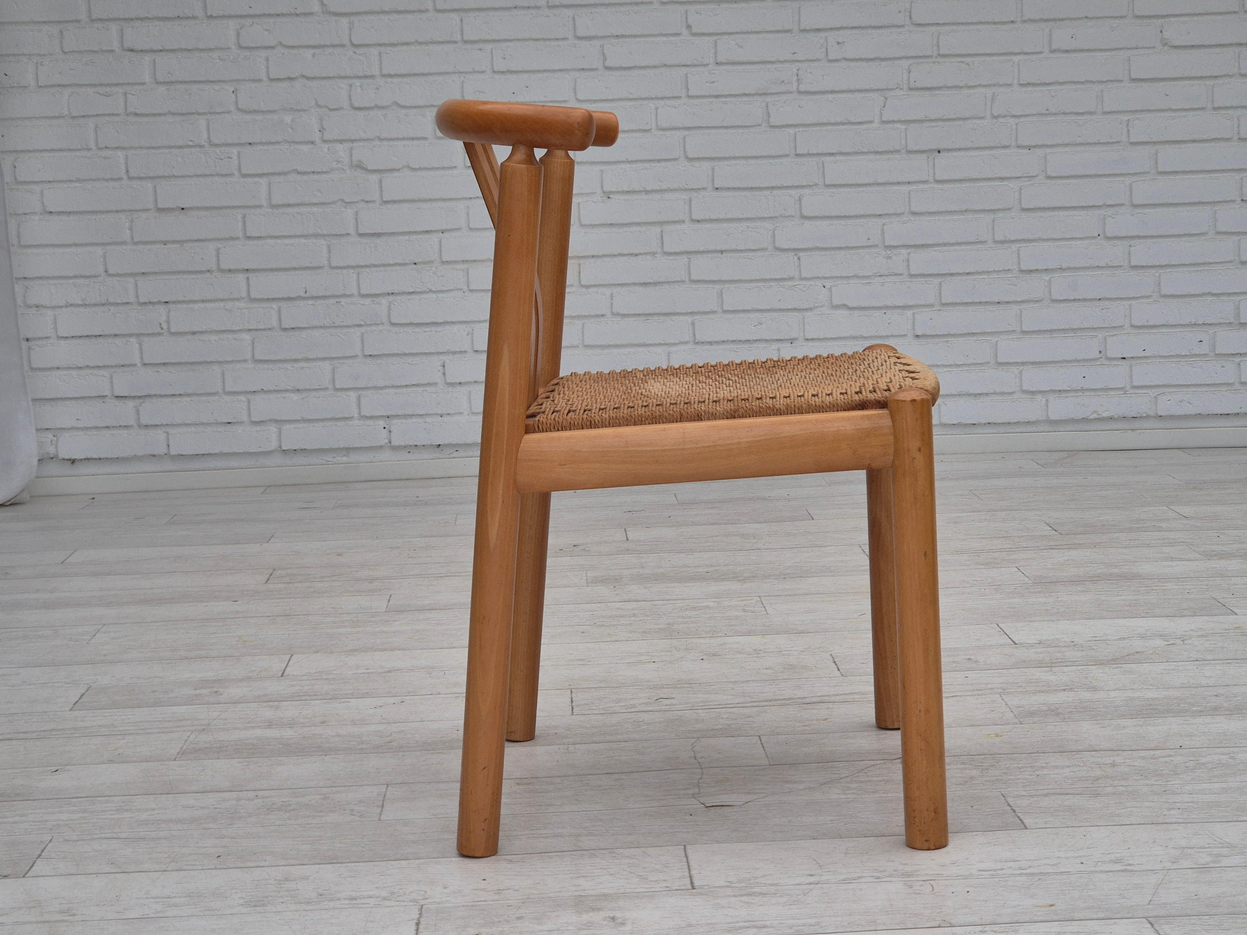 1970, design danois de Hans J. Frydendahl, paire de chaises modèle « Cléopâtre ». en vente 1
