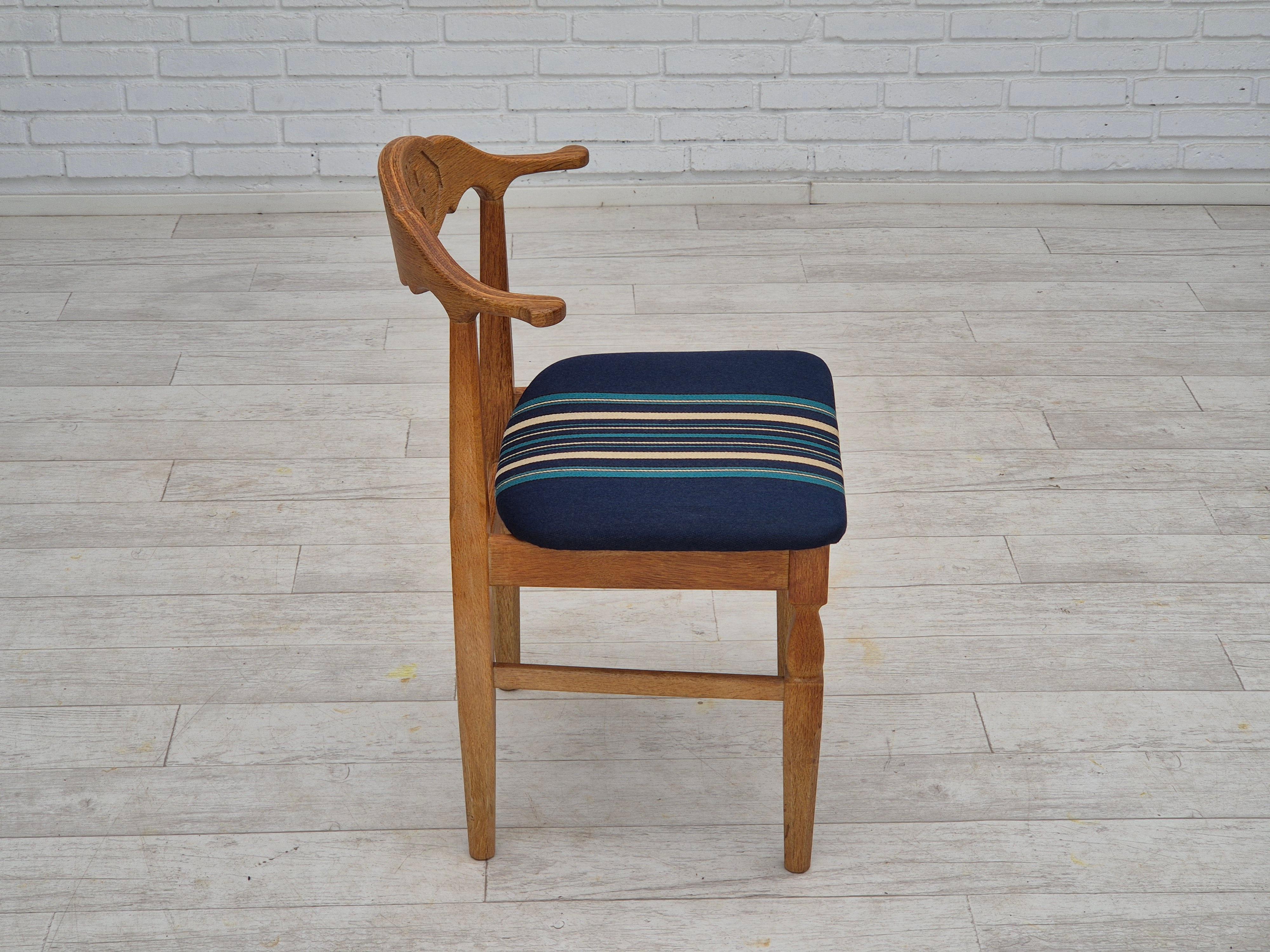 Lana Anni '70, design danese di Henning Kjærnulf, set di 4 sedie da pranzo. in vendita
