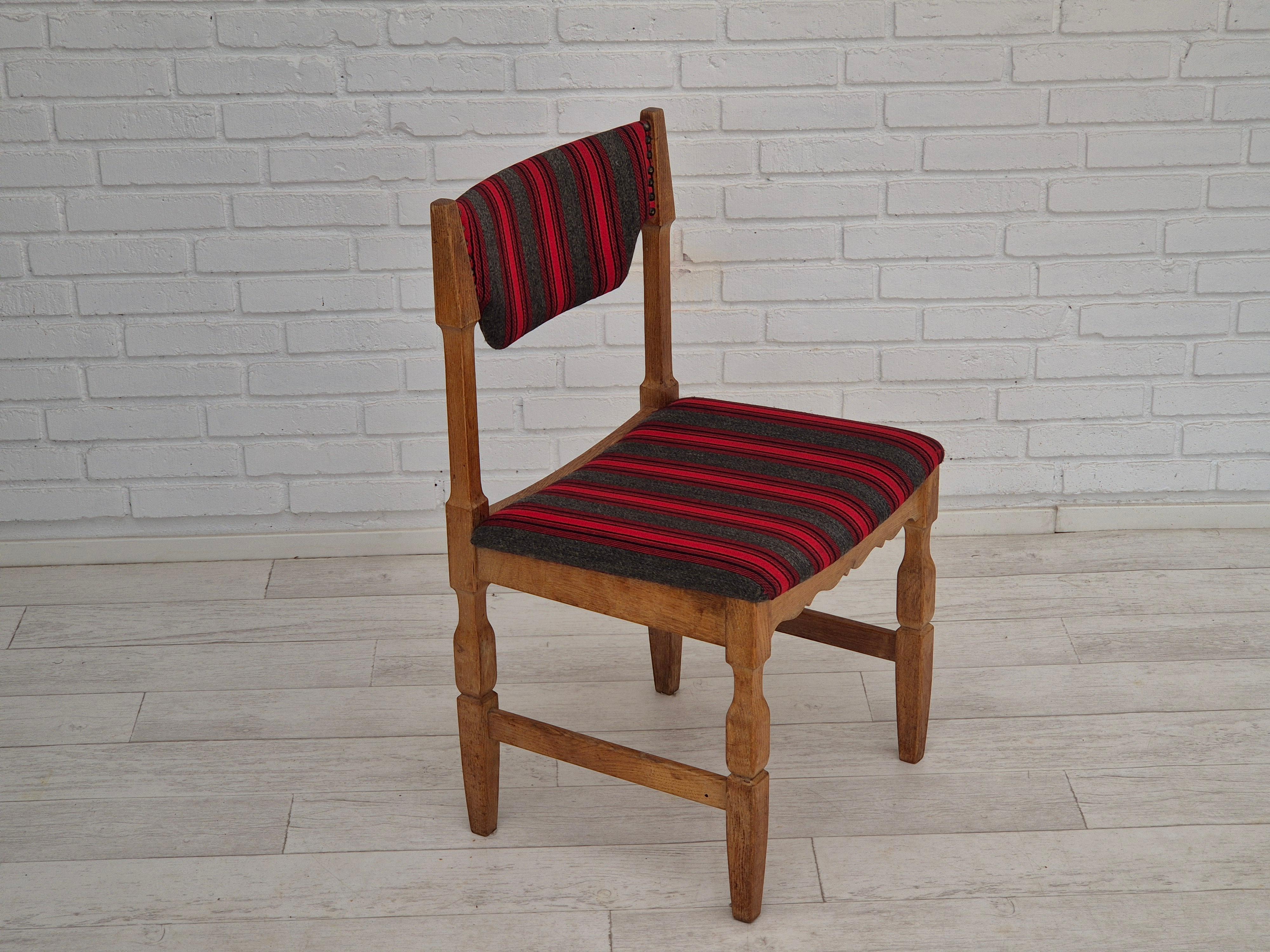 Fine XX secolo Anni '70, design danese di Henning Kjærnulf, set di 4 sedie da pranzo, originali. in vendita