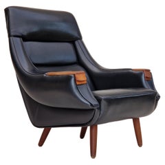 Années 1970, design danois de Henry Walter Klein pour Bramin Møbler, fauteuil.