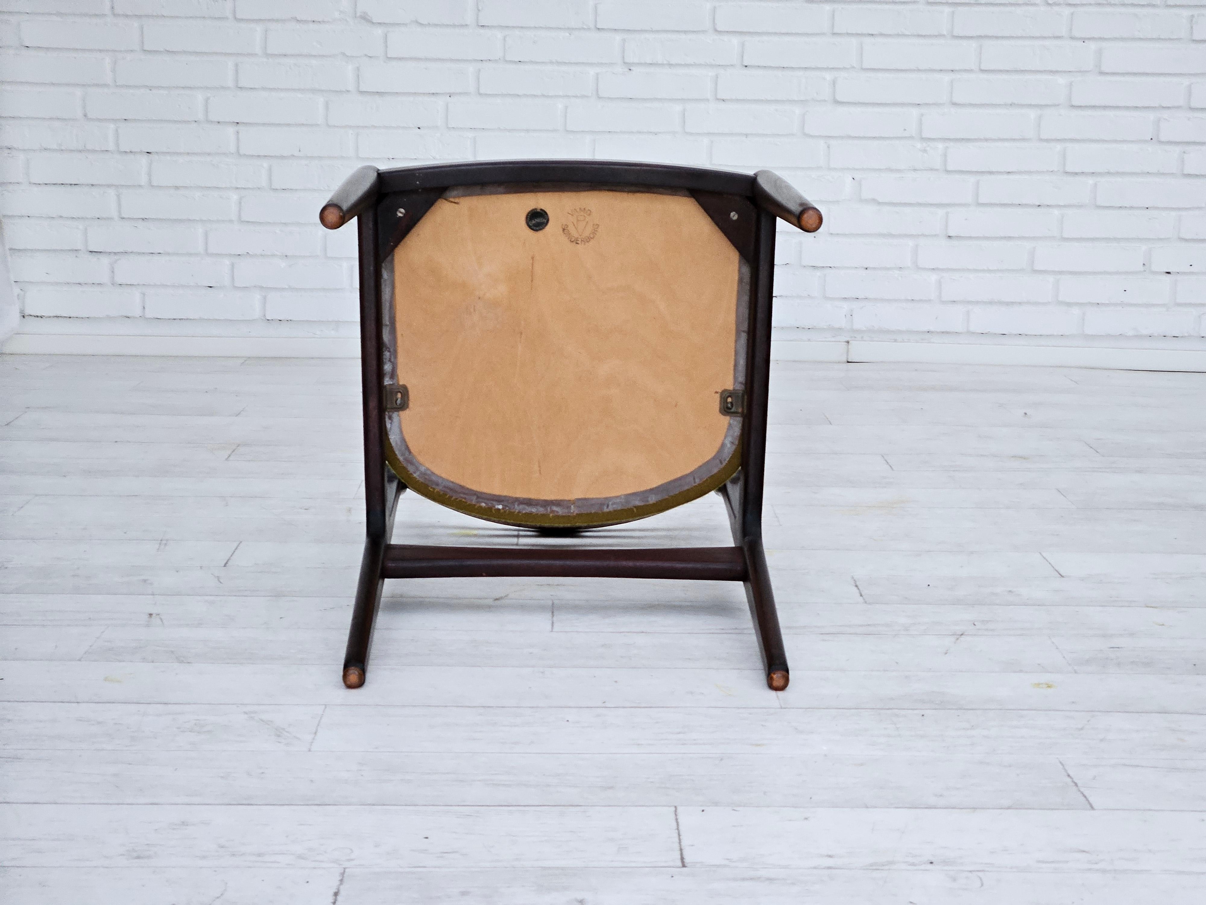 1970, design danois de Johannes Andersen, ensemble de 3 chaises de salle à manger modèle 101. en vente 10
