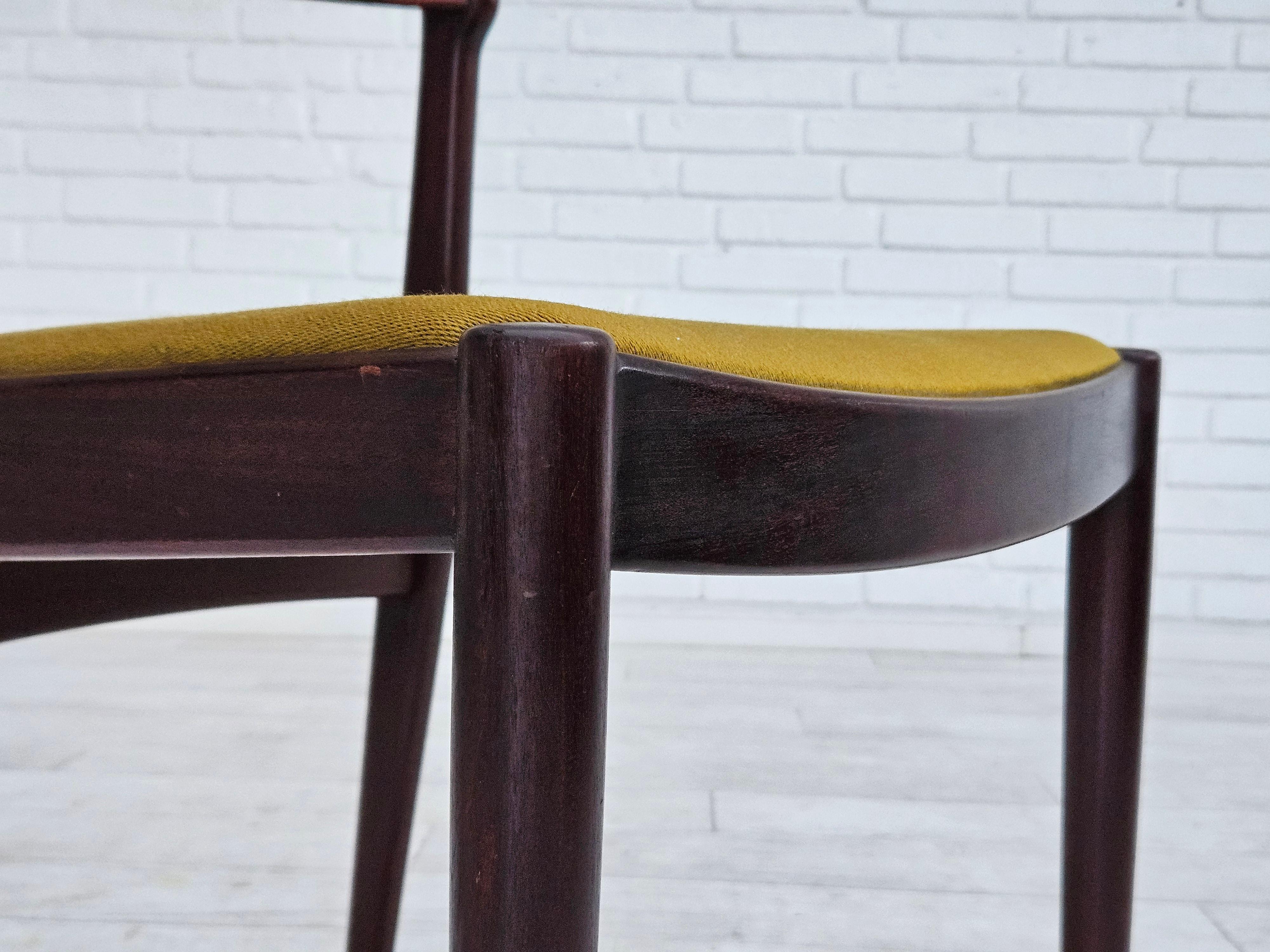 1970, design danois de Johannes Andersen, ensemble de 3 chaises de salle à manger modèle 101. en vente 12