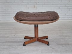 1970s, Danish design by Madsen & Schubell, adjustable footstool, original.