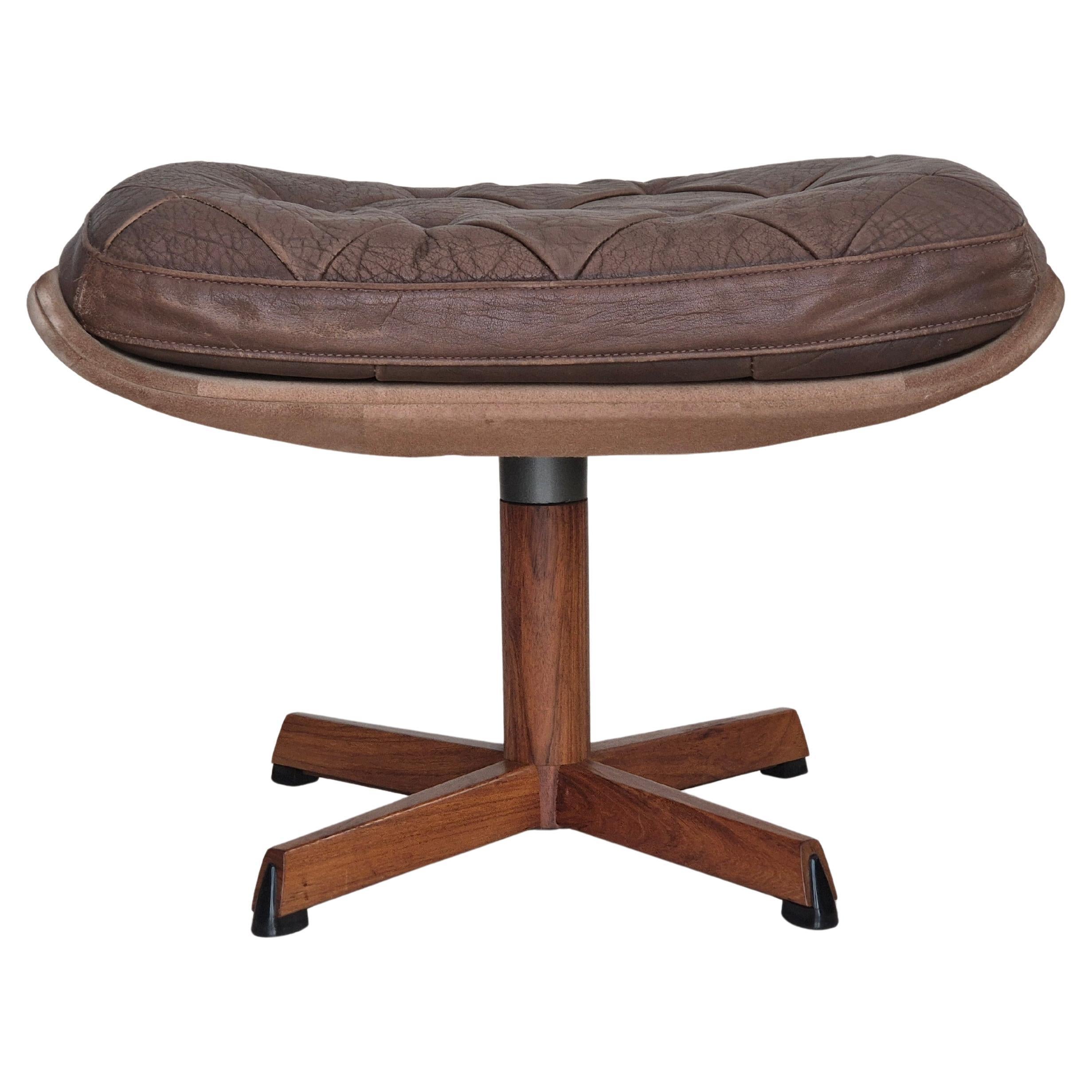 1970s, Danish design by Madsen & Schubell, adjustable footstool, original.