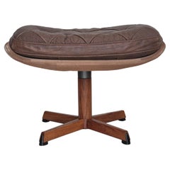 1970s, Danish design by Madsen & Schubell, adjustable footstool, original.