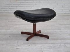 1970s, Danish design by Madsen & Schubell, adjustable, swivel footstool.