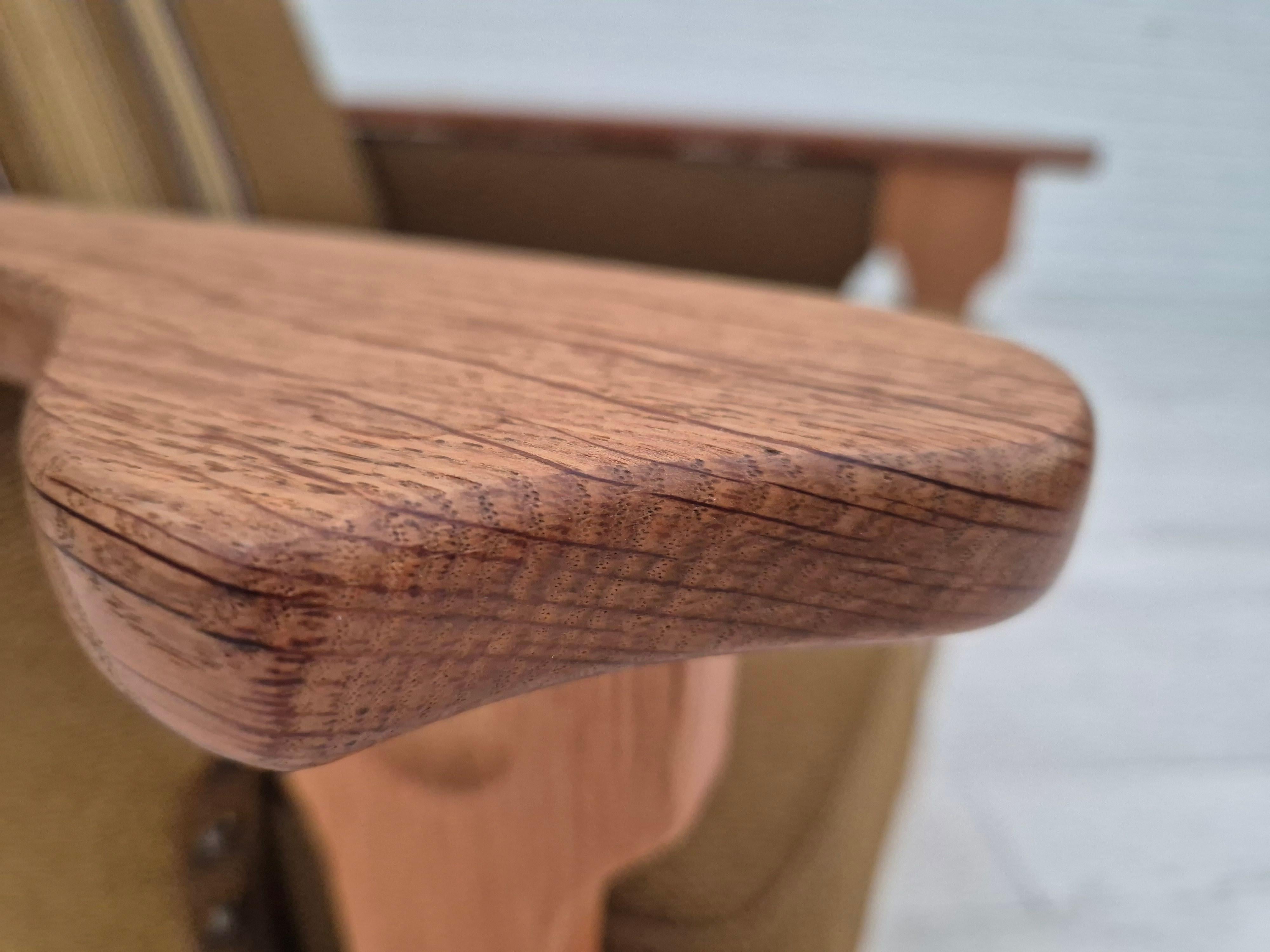 1970, design danois, fauteuil club, très bon état d'origine, laine de meubles. en vente 11