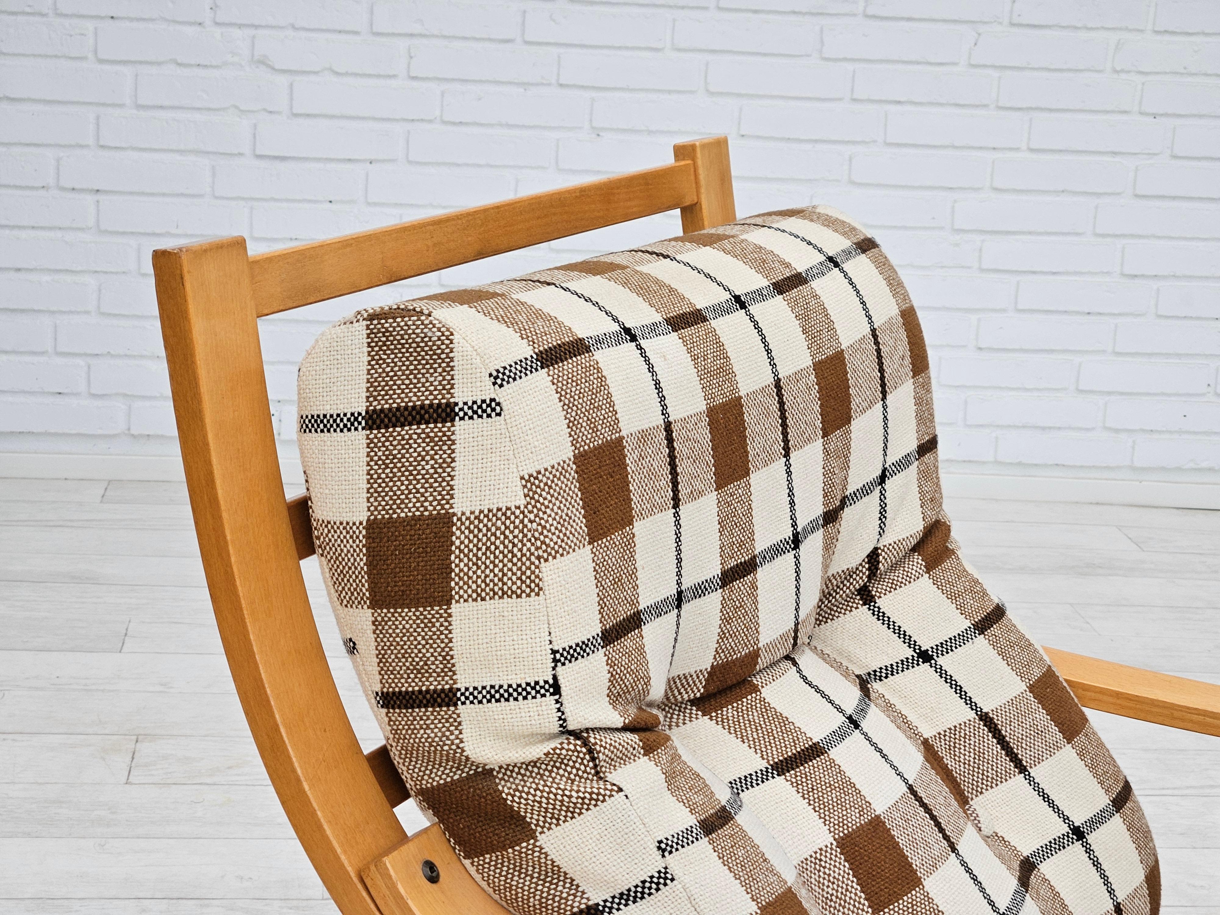 Fin du 20e siècle 1970, design danois, par deux chaises longues en laine de mobilier, original. en vente