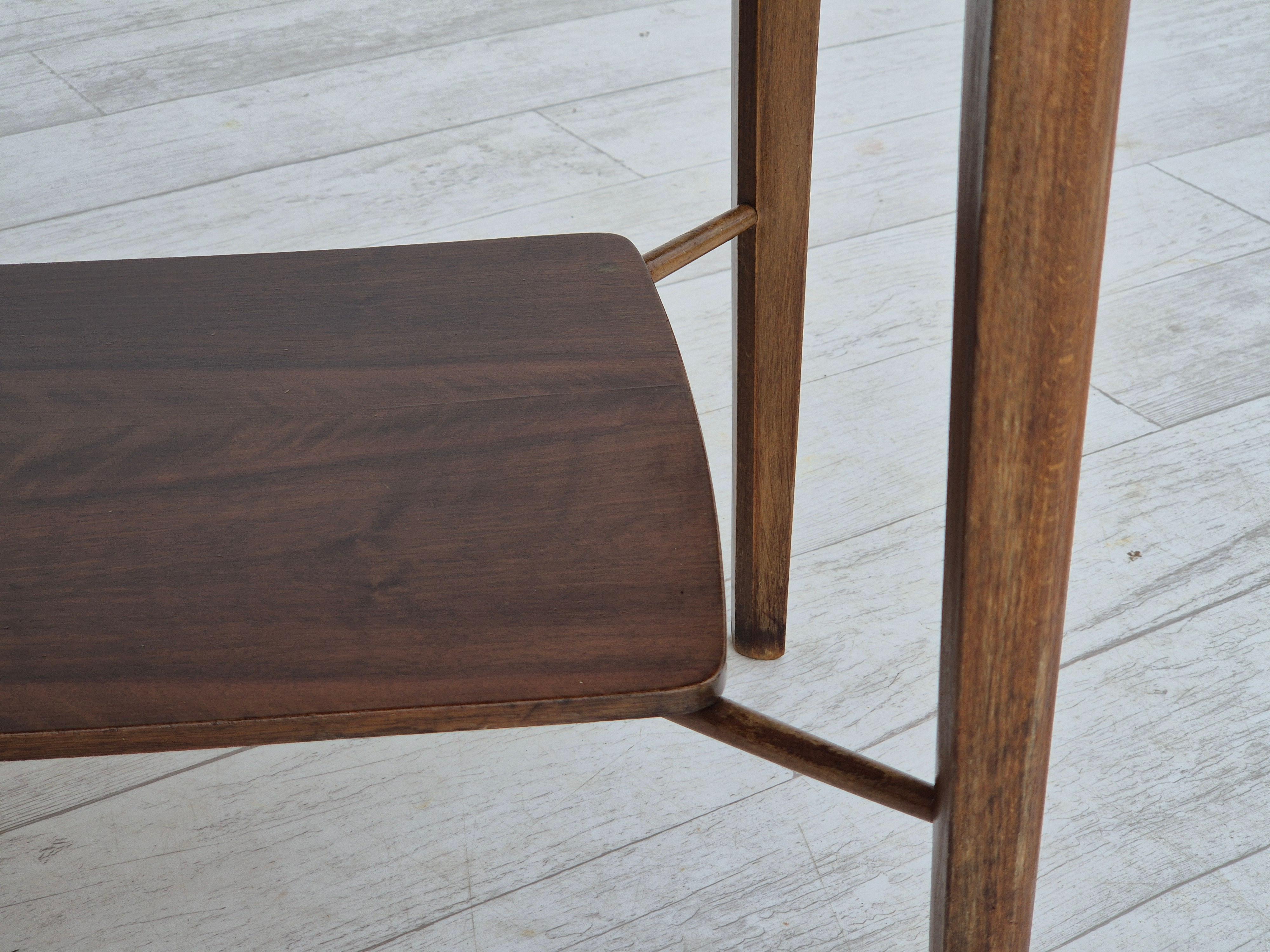 Scandinave moderne 1970, design danois, table de canapé, bois de teck, bois de hêtre, original en vente