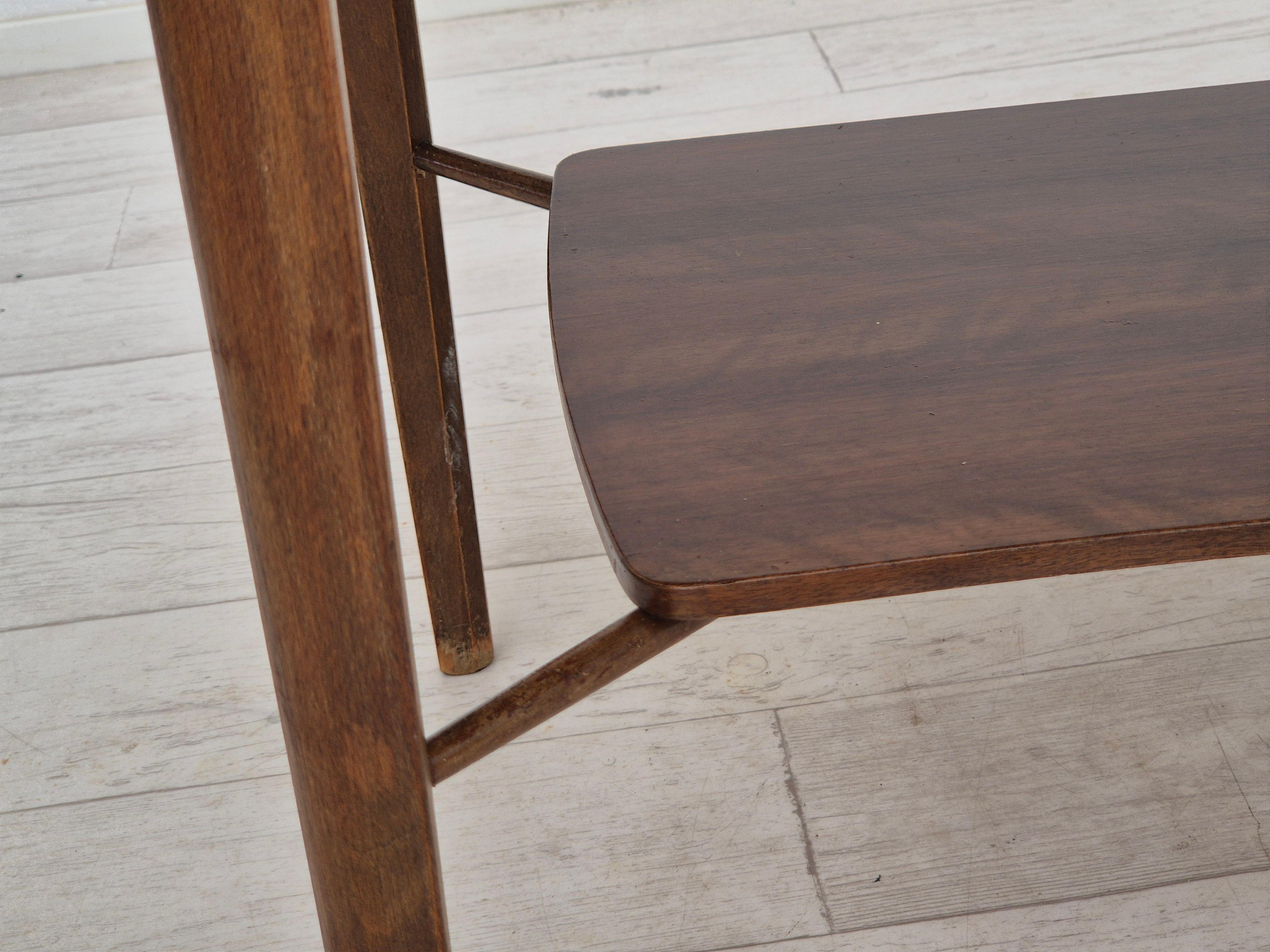 Fin du 20e siècle 1970, design danois, table de canapé, bois de teck, bois de hêtre, original en vente