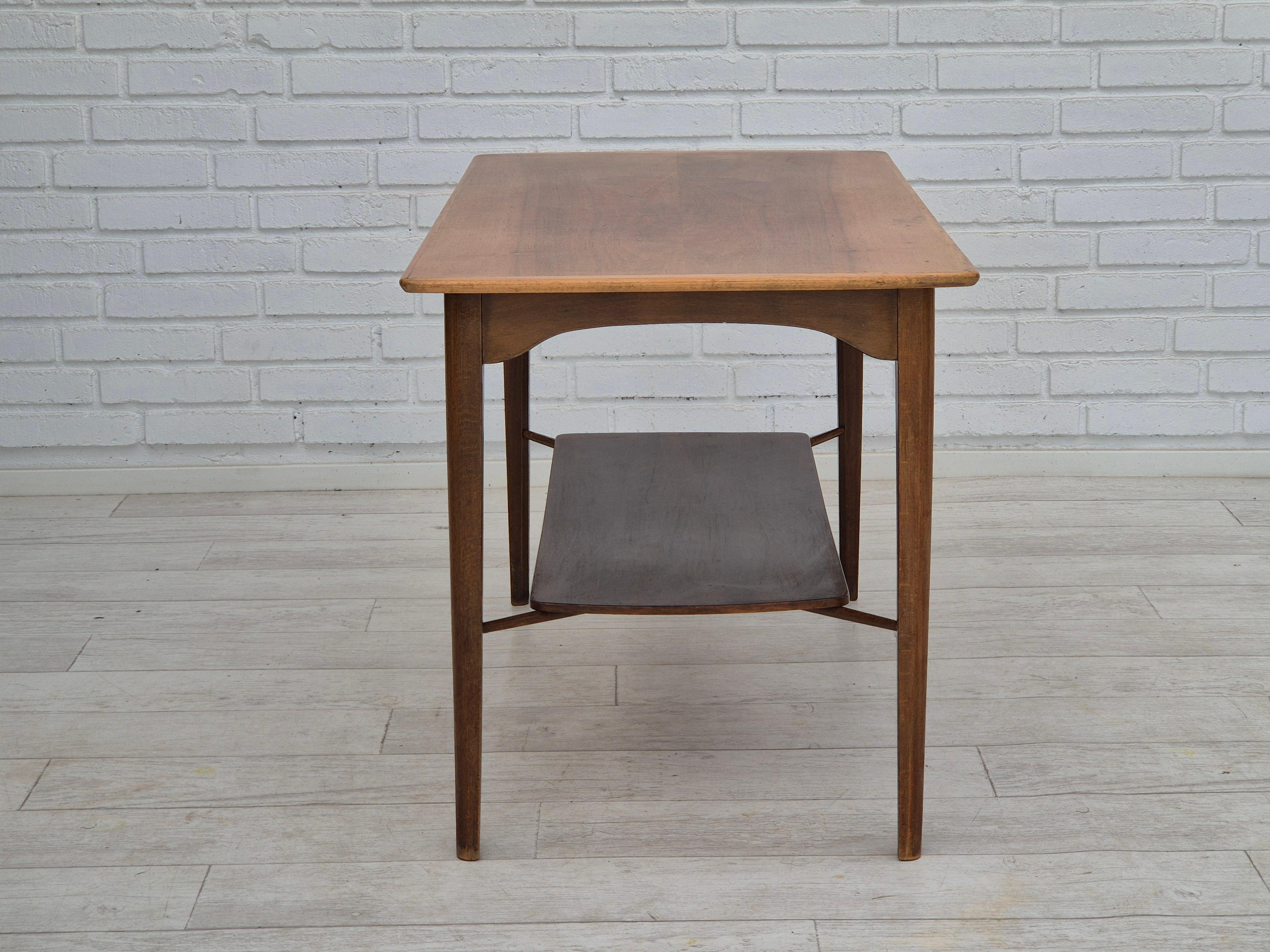 Hêtre 1970, design danois, table de canapé, bois de teck, bois de hêtre, original en vente