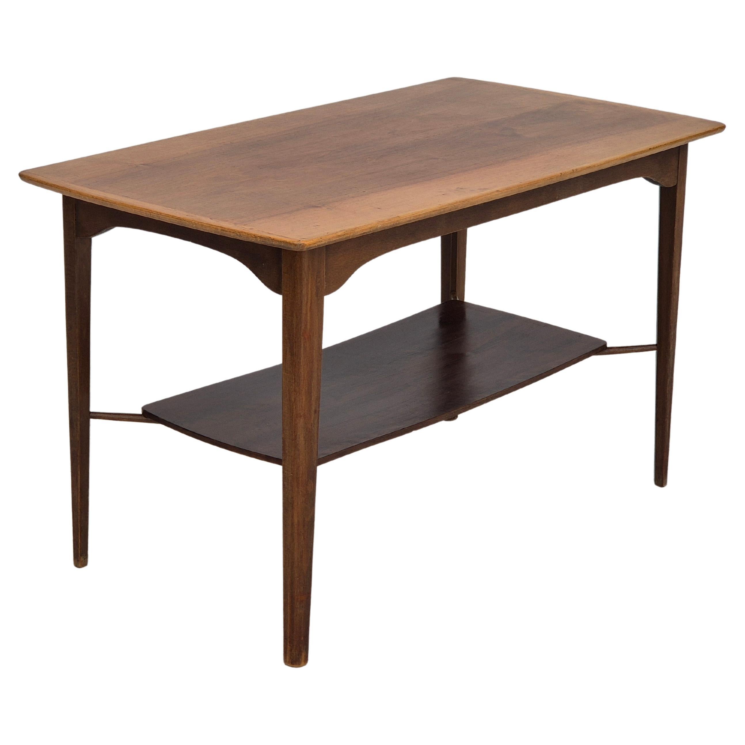 Anni '70, design danese, tavolo da divano, legno di teak, legno di faggio, originale.