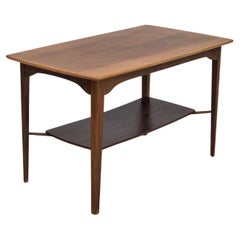Anni '70, design danese, tavolo da divano, legno di teak, legno di faggio, originale.