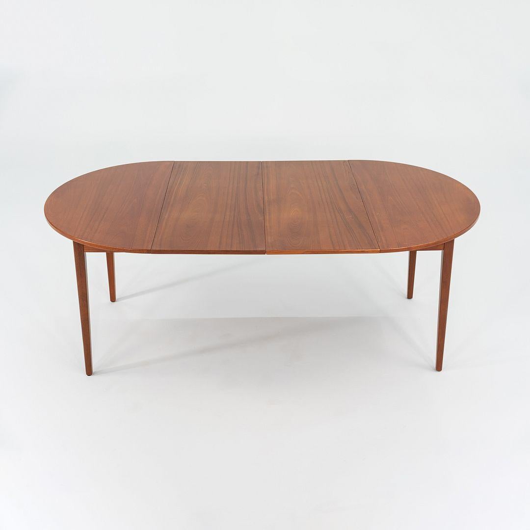 Modern 1970s Danish Extension Dining Table Attributed to Ib Kofod Larsen 42-84 inches For Sale