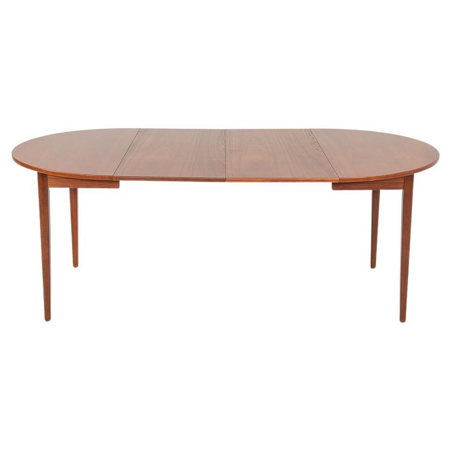 1970s Danish Extension Dining Table Attributed to Ib Kofod Larsen 42-84 inches For Sale
