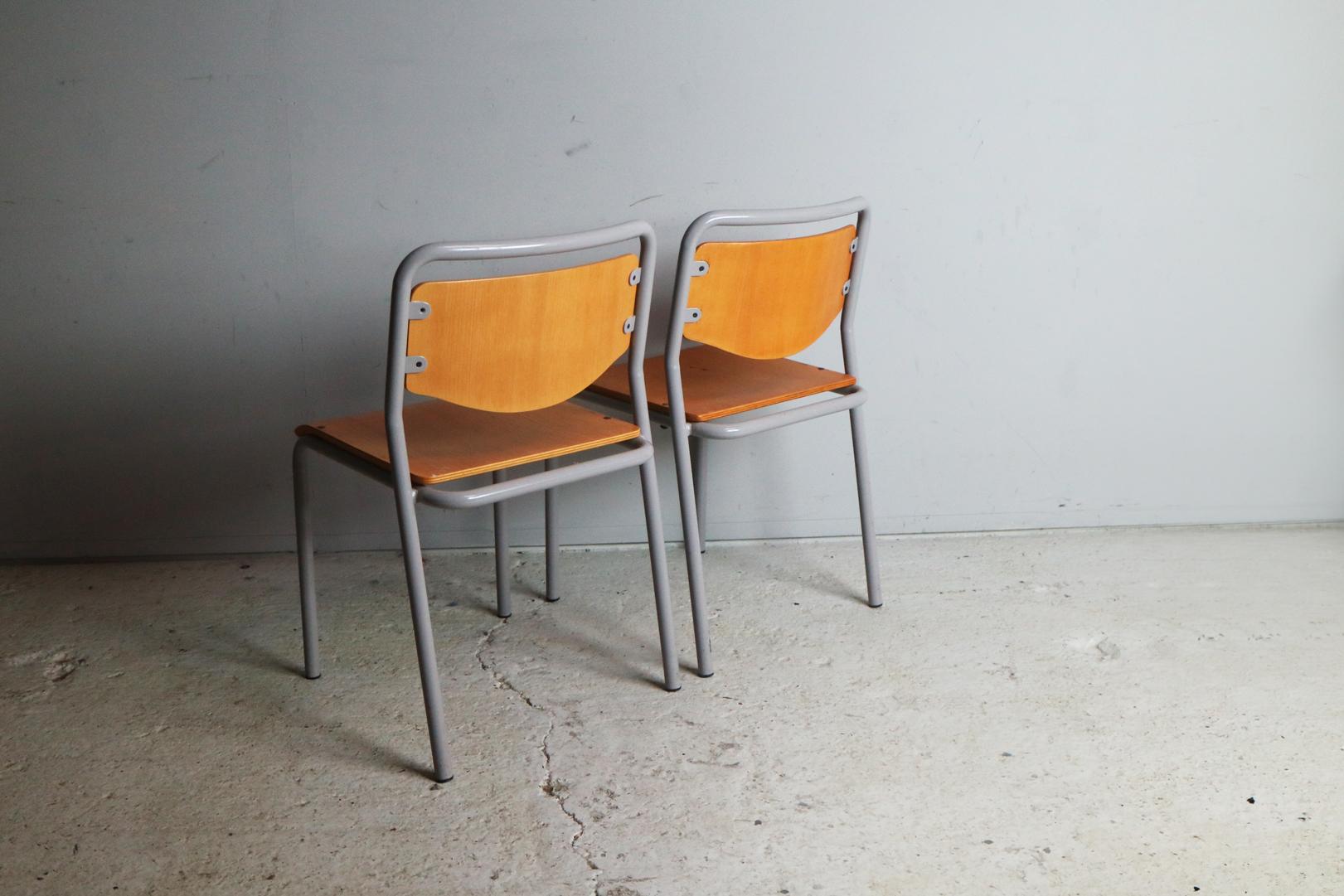 1970s Danish Industrial Stacking Chairs In Good Condition For Sale In London, GB