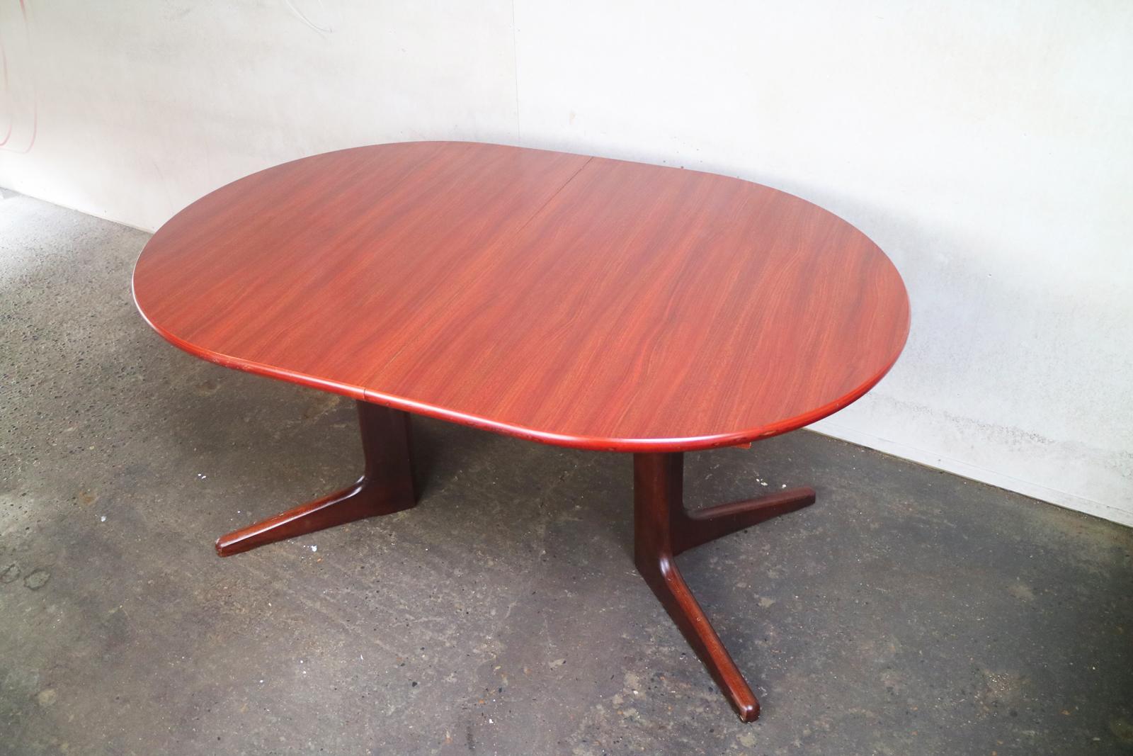 Teak 1970s Danish large extending dining table by Skovby For Sale