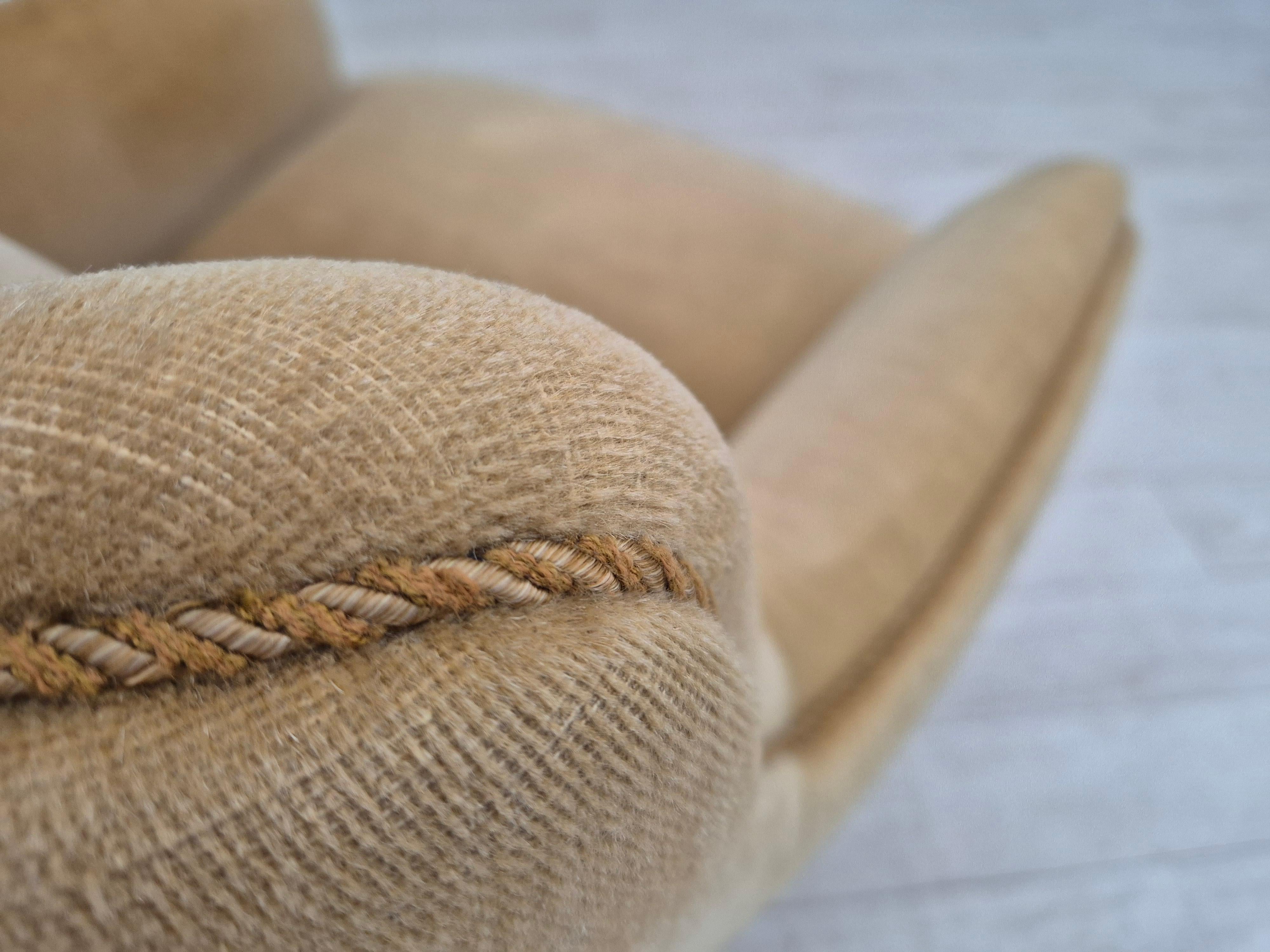 Dänischer Loungesessel, Originalzustand, 1970er Jahre, Möbelgarnitur. im Angebot 9