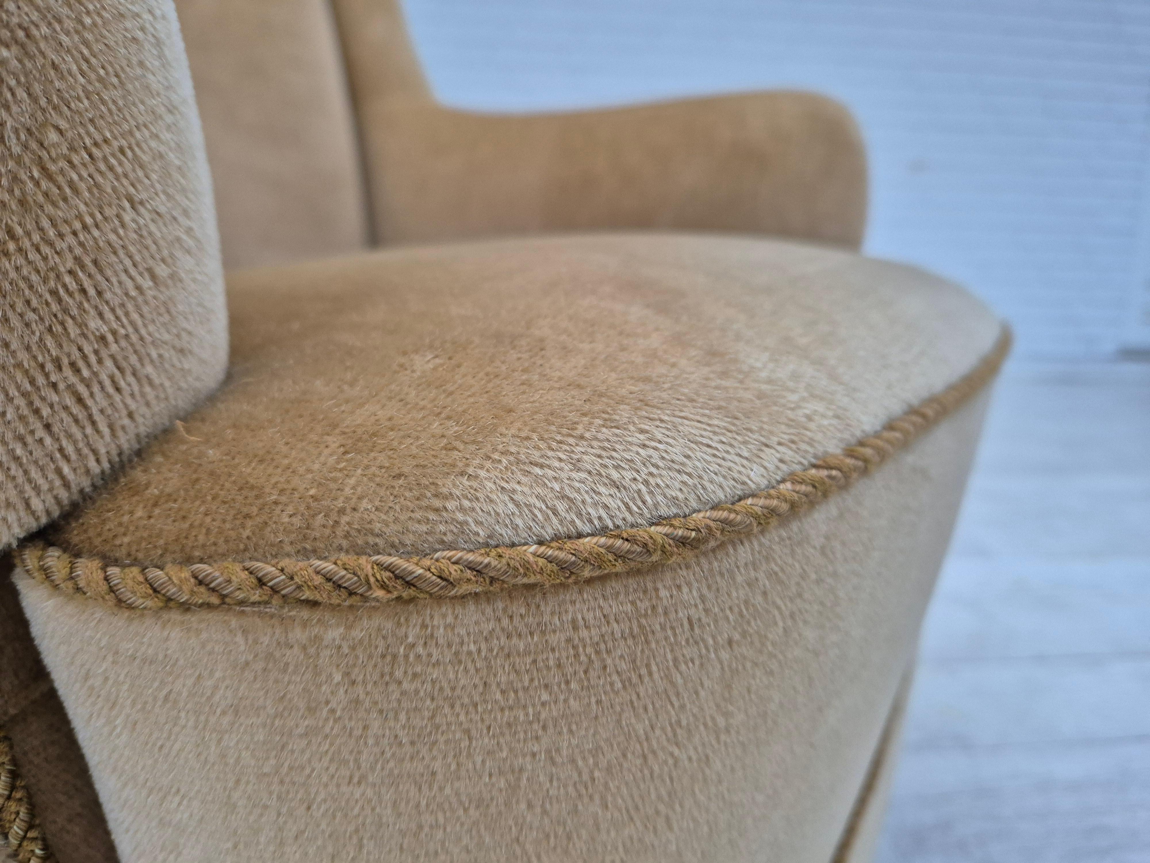 Dänischer Loungesessel, Originalzustand, 1970er Jahre, Möbelgarnitur. (Skandinavische Moderne) im Angebot