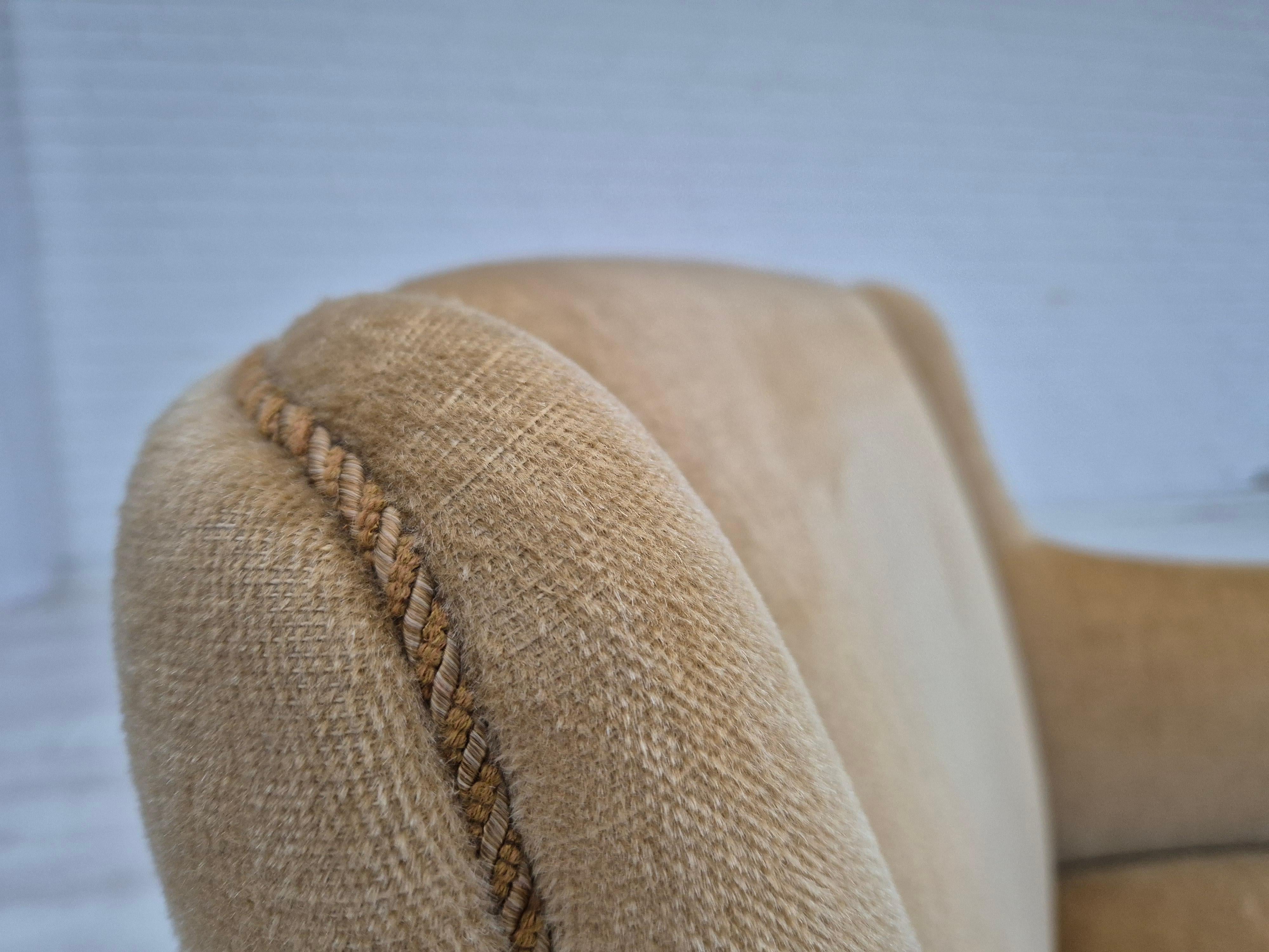 Dänischer Loungesessel, Originalzustand, 1970er Jahre, Möbelgarnitur. im Zustand „Gut“ im Angebot in Tarm, 82