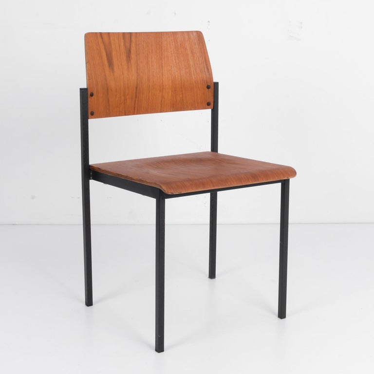 Scandinavian Modern 1970s Danish Metal Chair For Sale