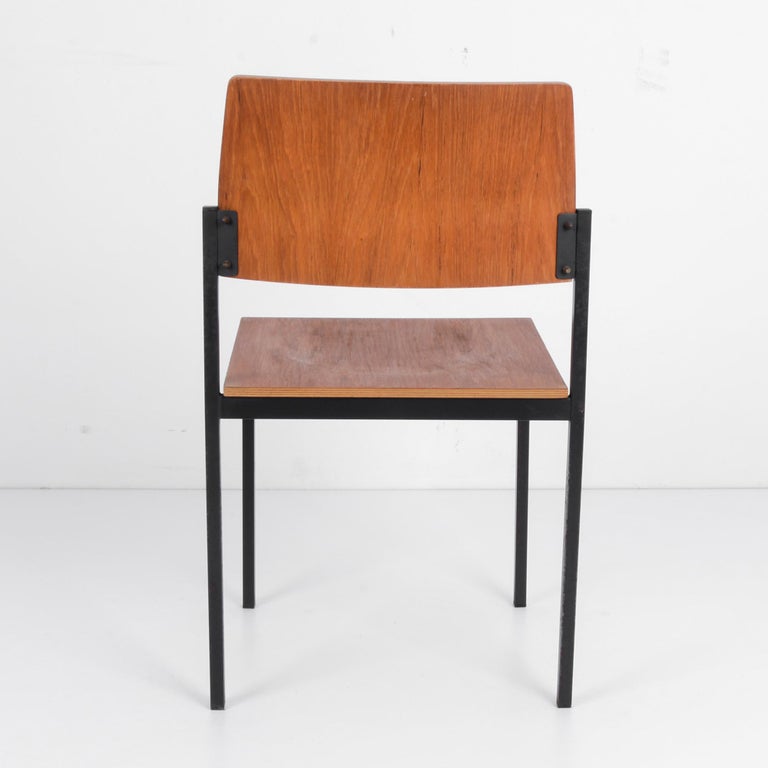 Late 20th Century 1970s Danish Metal Chair For Sale